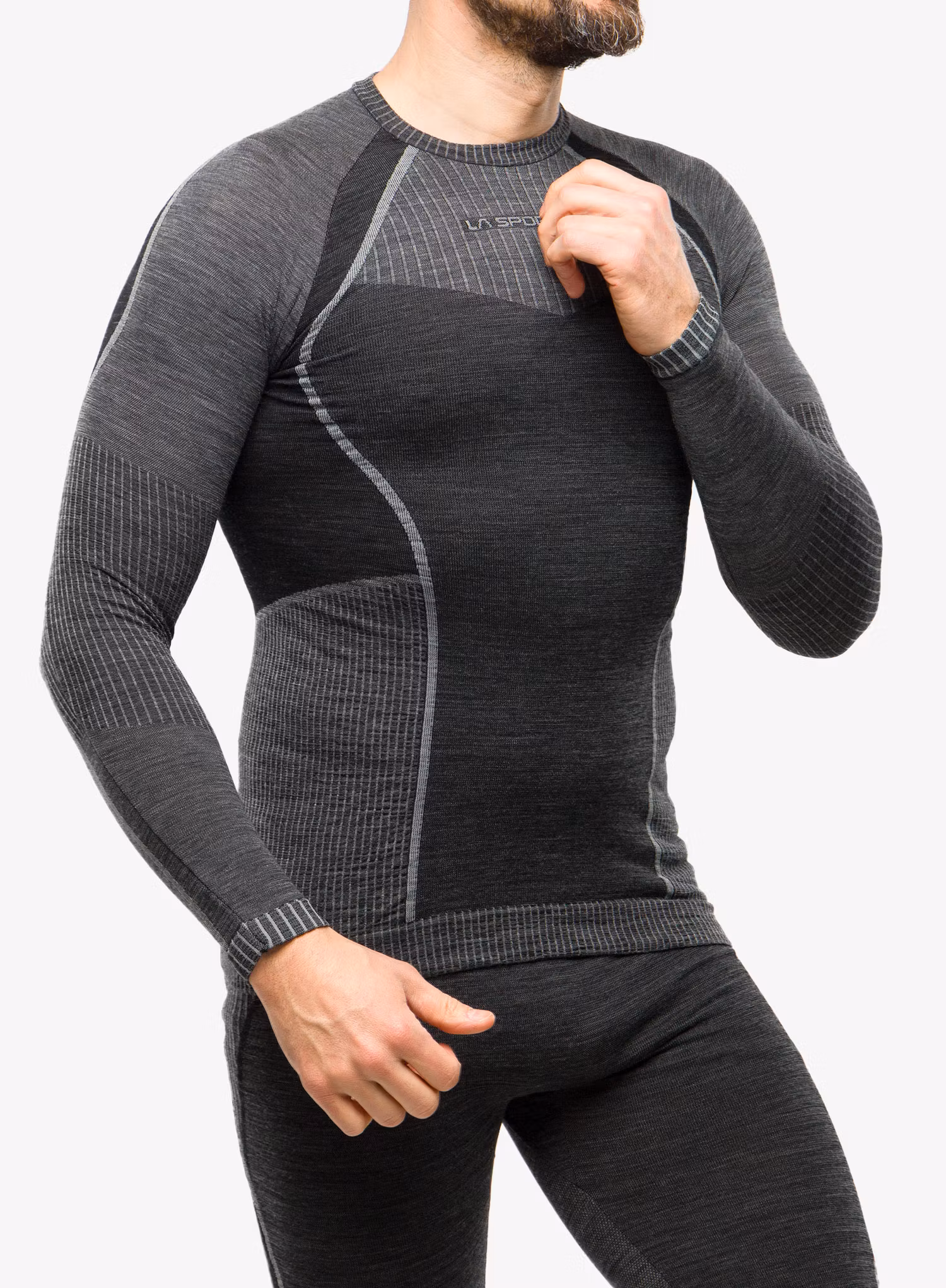 Funkční mikina La Sportiva Wool70 Tech Longsleeve - carbon/cloud