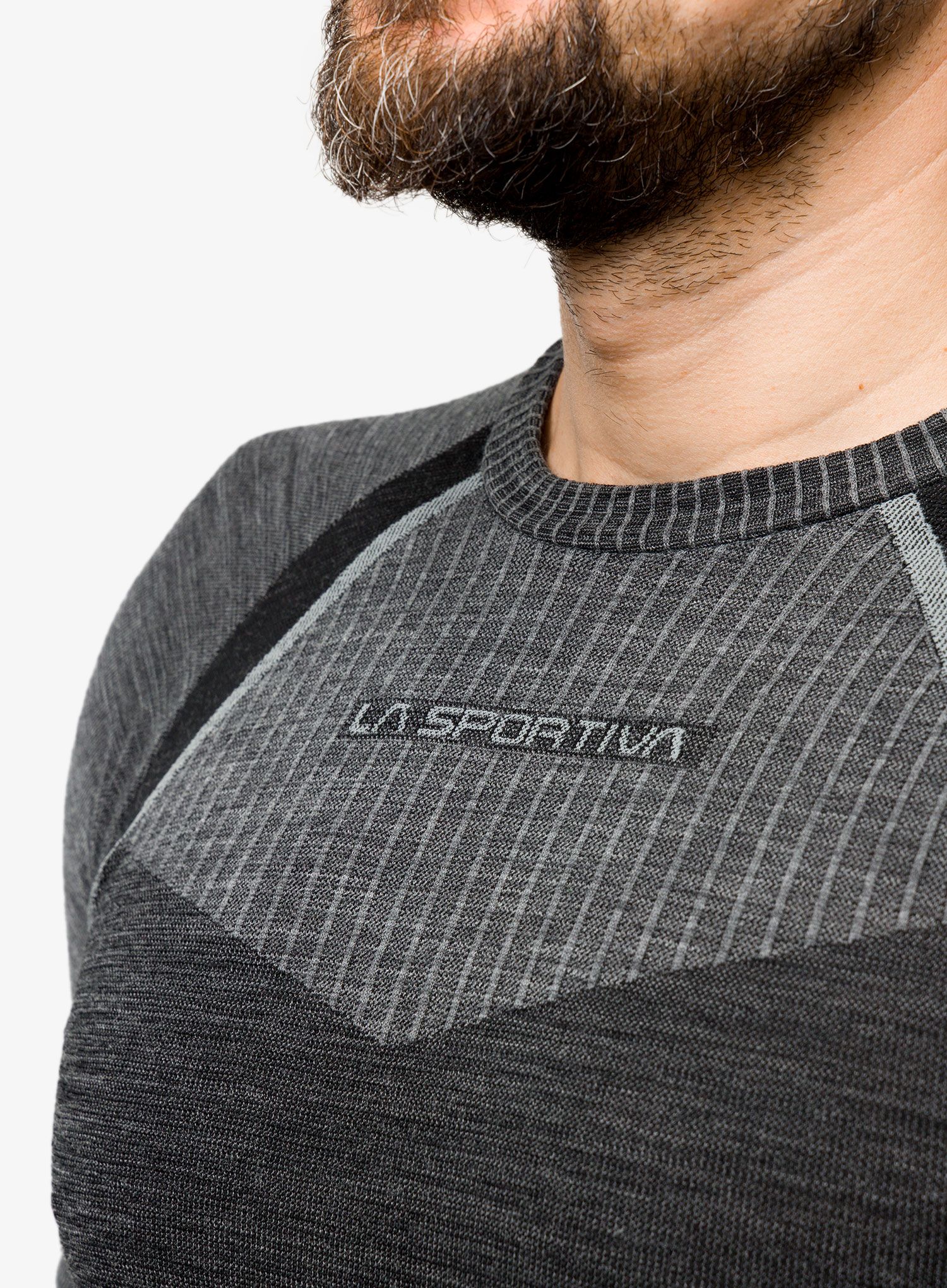 Funkční mikina La Sportiva Wool70 Tech Longsleeve - carbon/cloud
