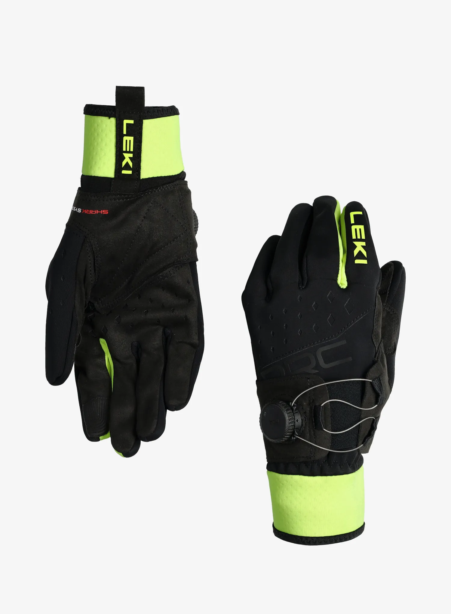 Rukavice Leki PRC Boa Shark - black/neonyellow