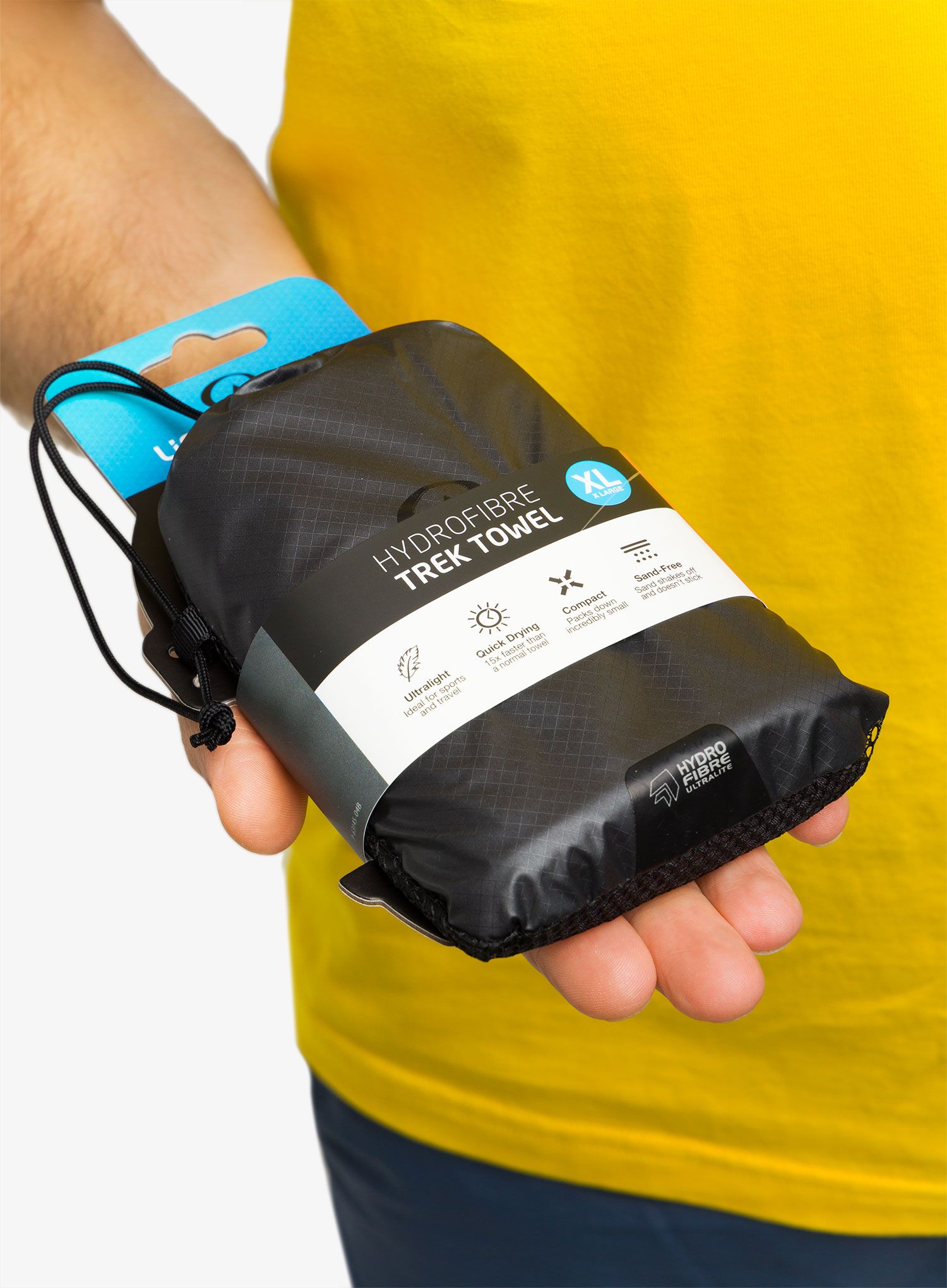 Rychleschnoucí ručník Lifeventure HydroFibre Trek Towel XL - grey