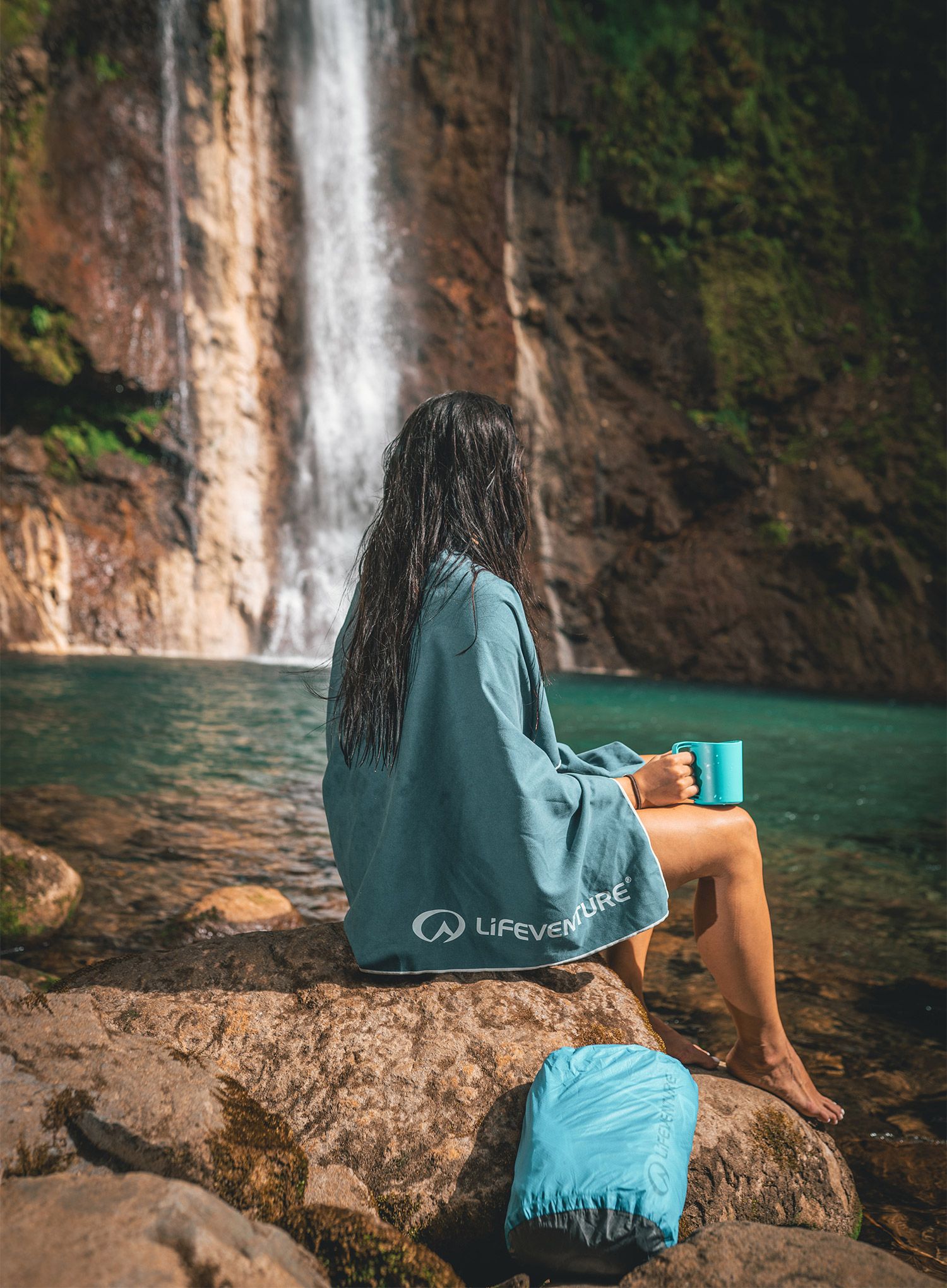 Rychleschnoucí ručník Lifeventure Recycled SoftFibre Trek Towel XL - teal
