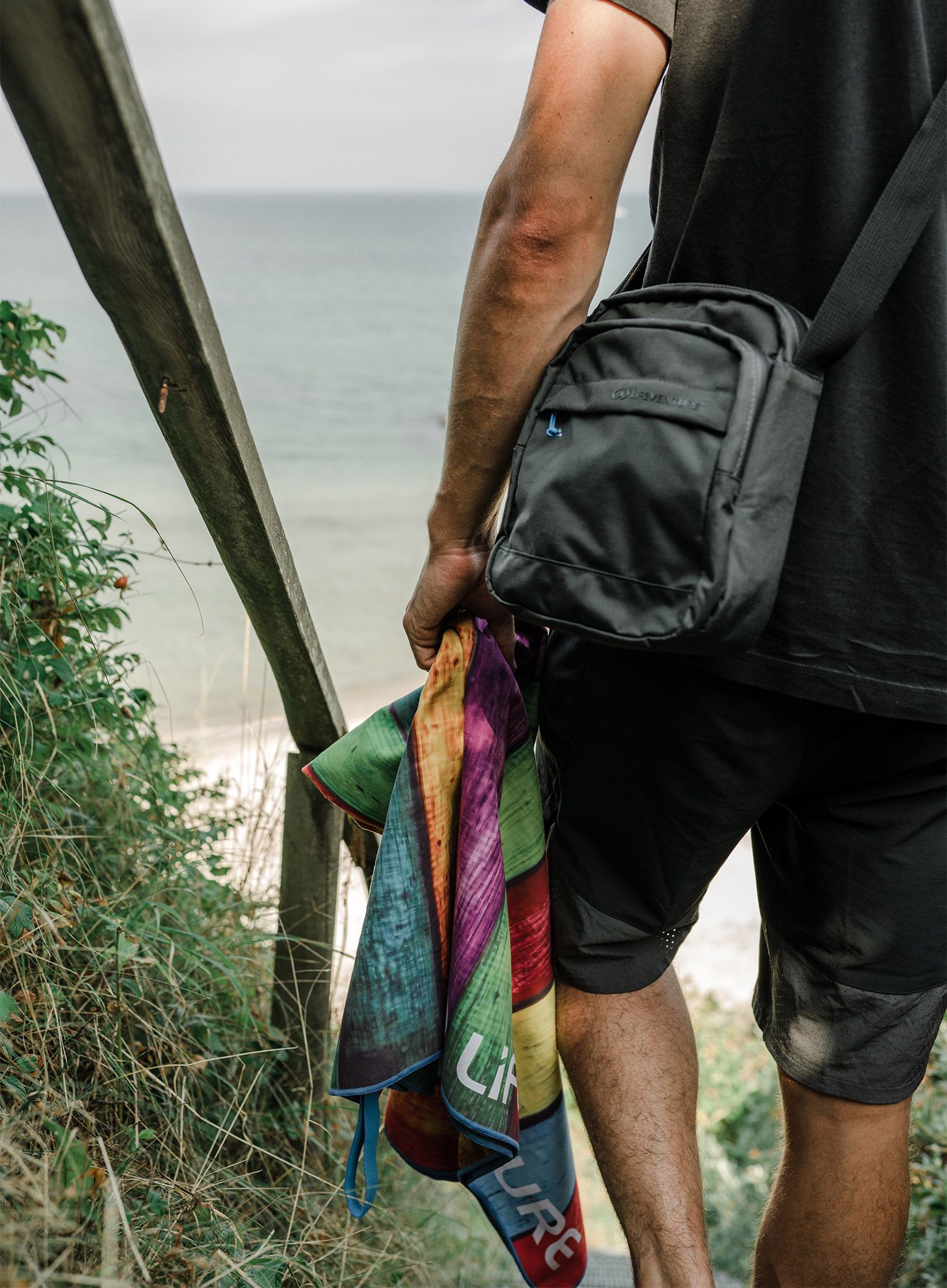 Rychleschnoucí ručník Lifeventure Recycled SoftFibre Trek Towel XXL - striped planks