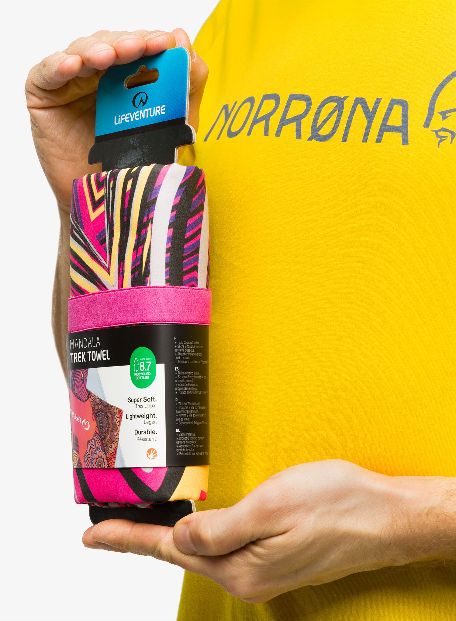 Rychleschnoucí ručník Lifeventure Recycled SoftFibre Trek Towel - mand