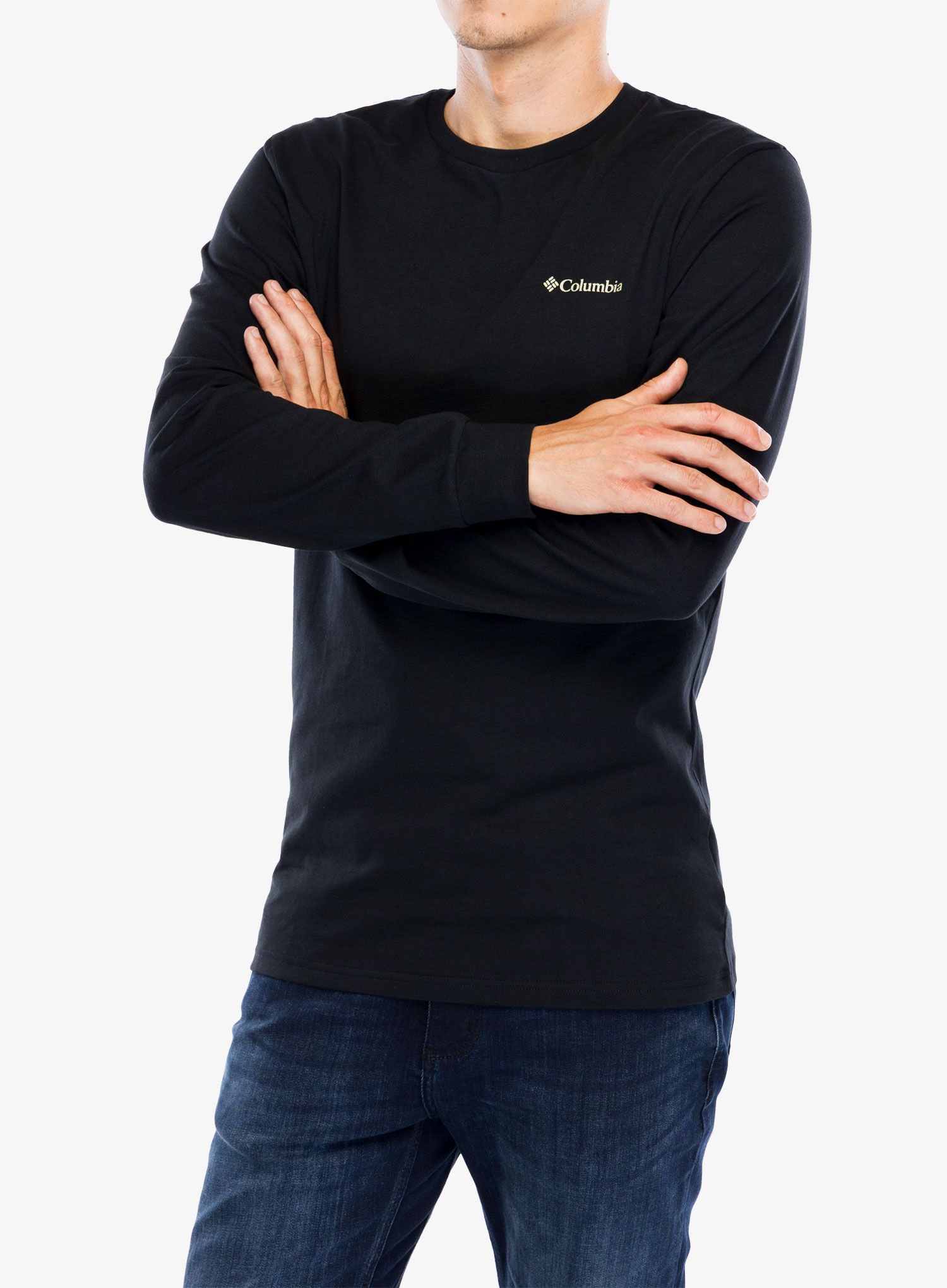 Longsleeve Columbia Explorers Canyon LS T-Shirt - black/torn sunscape