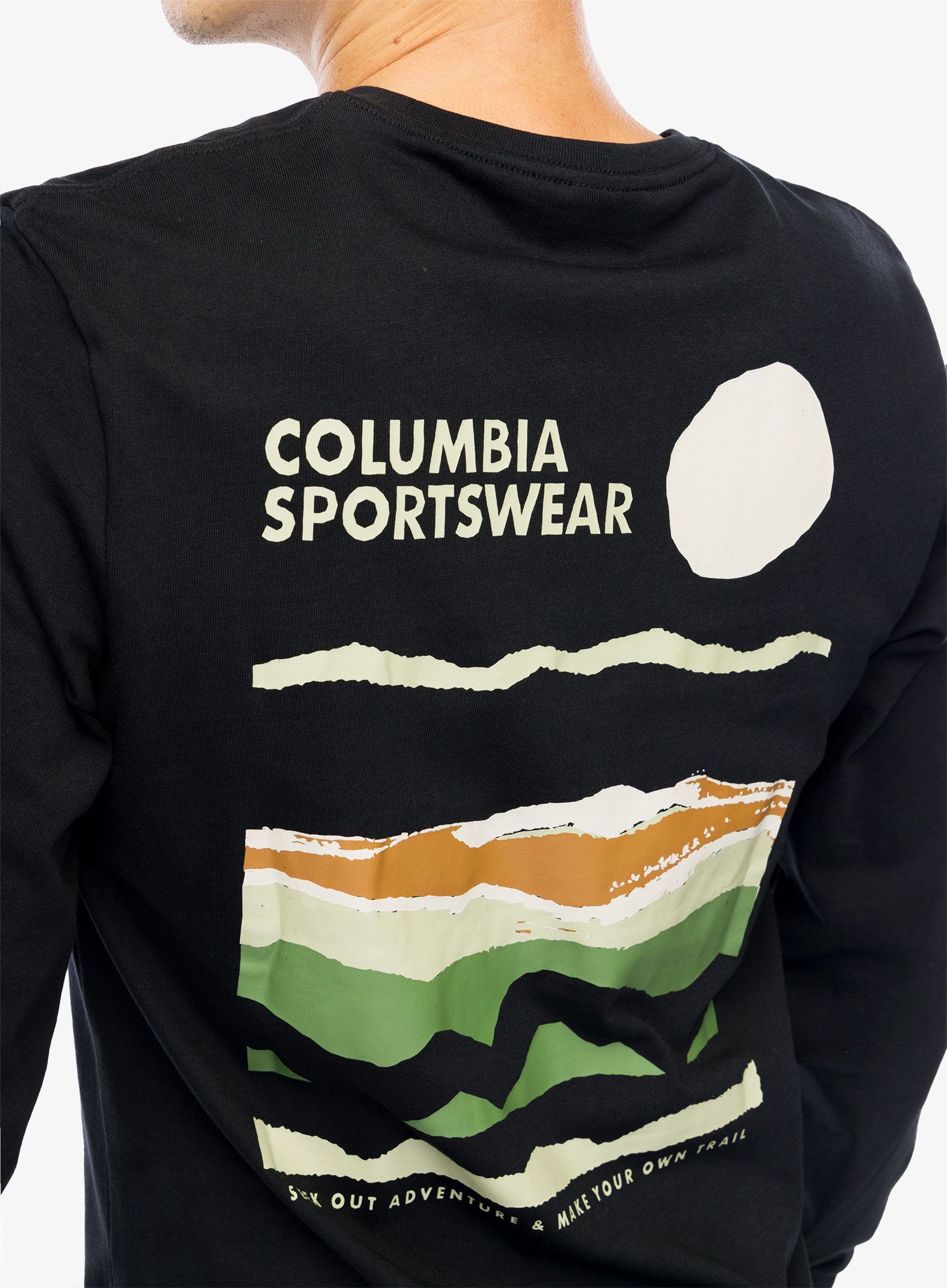 Longsleeve Columbia Explorers Canyon LS T-Shirt - black/torn sunscape