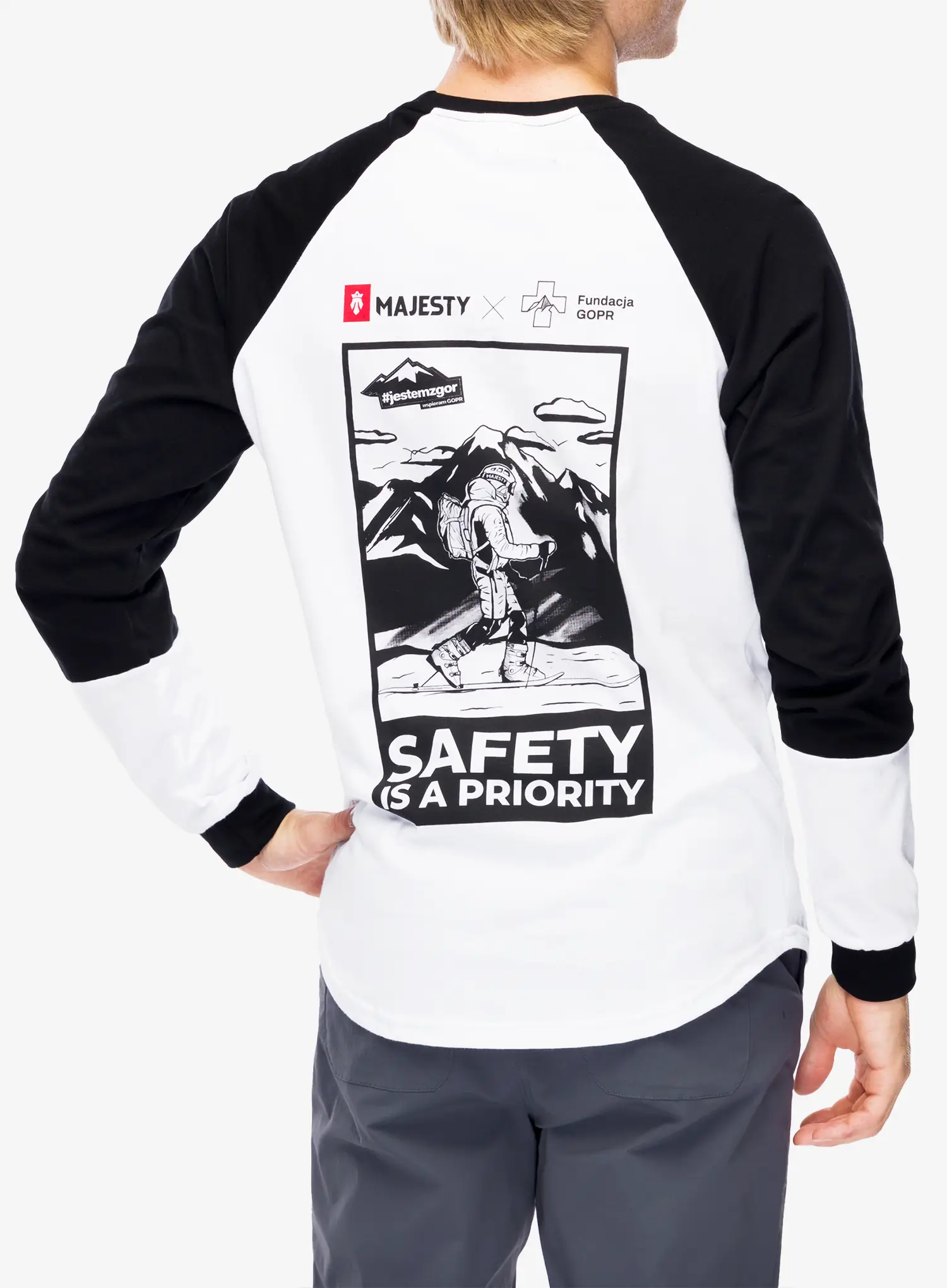 Longsleeve Majesty Fundacja GOPR Ratownik LS - white