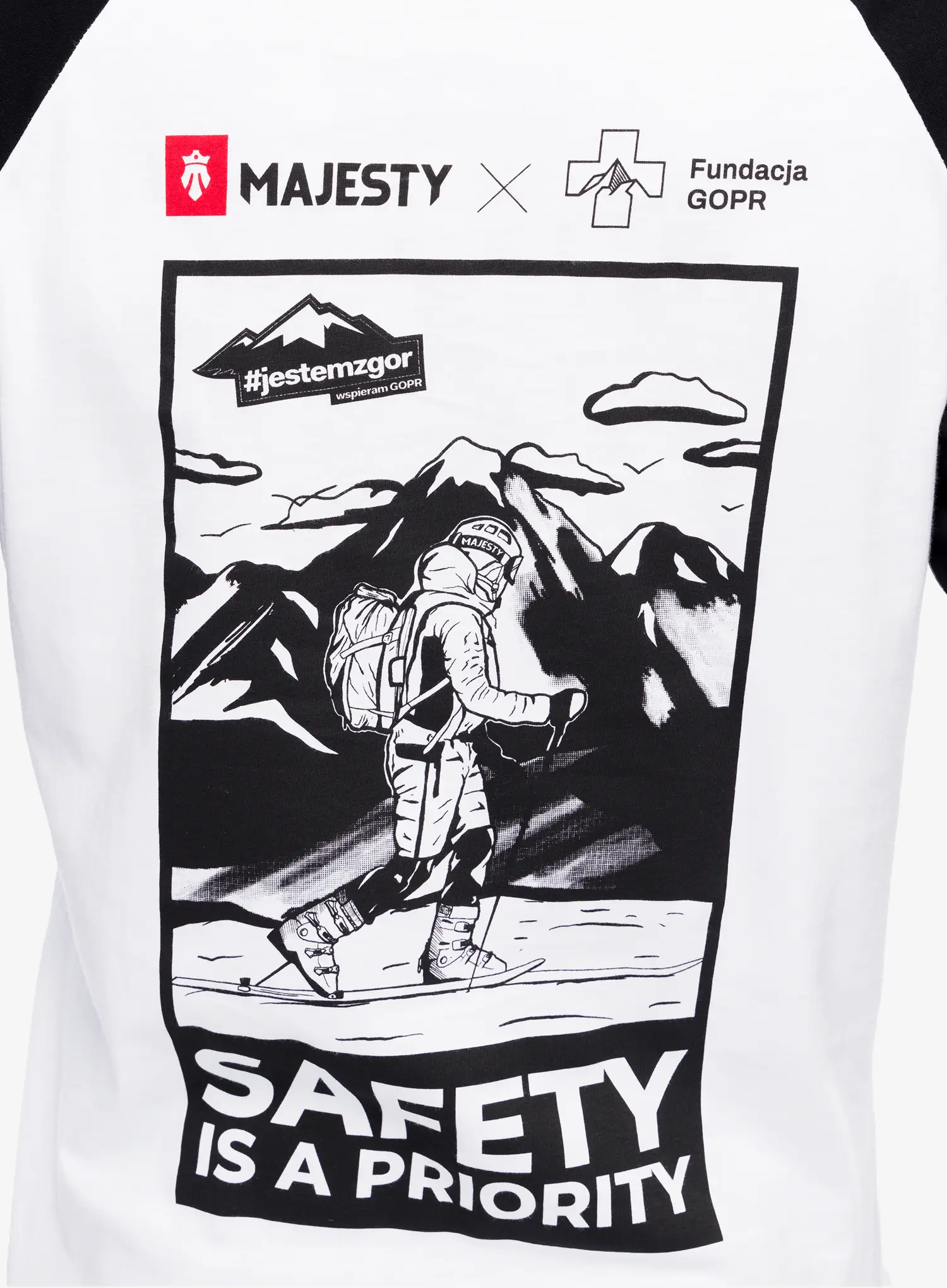 Longsleeve Majesty Fundacja GOPR Ratownik LS - white