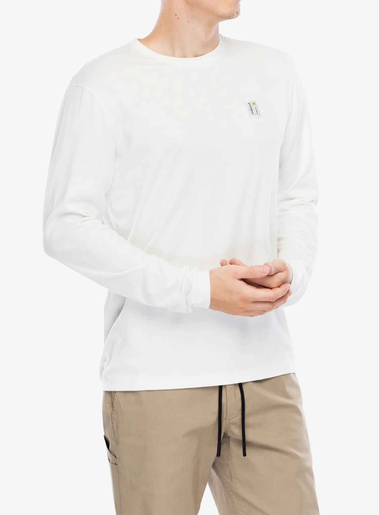 Longsleeve Maloja Ollomont - glacier milk