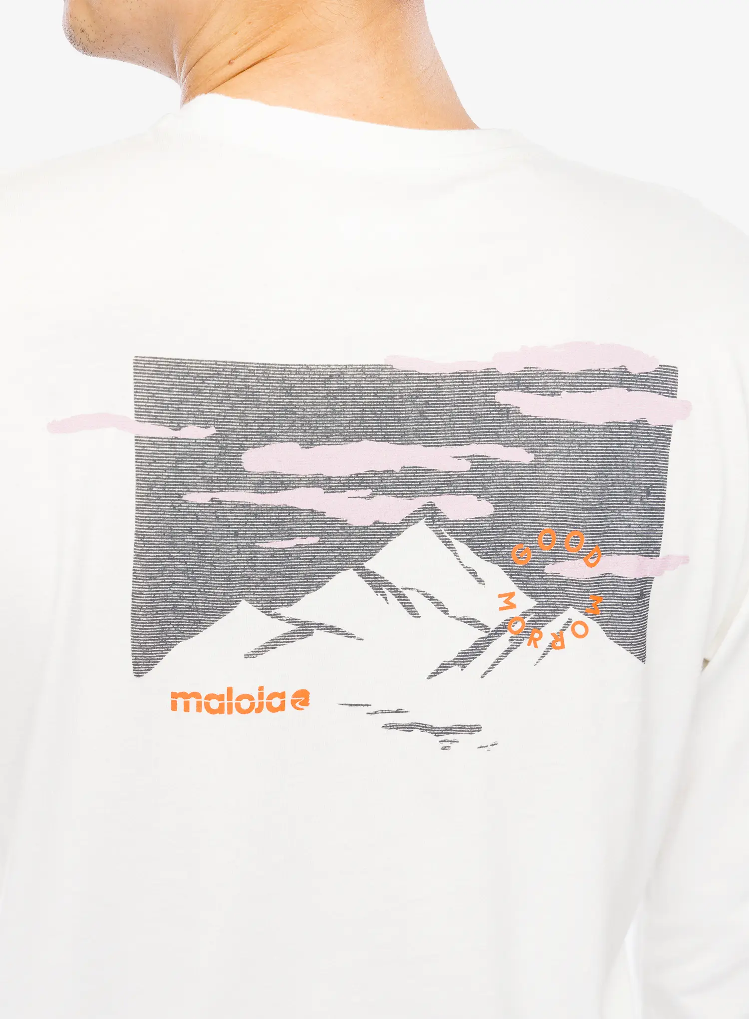Longsleeve Maloja Ollomont - glacier milk