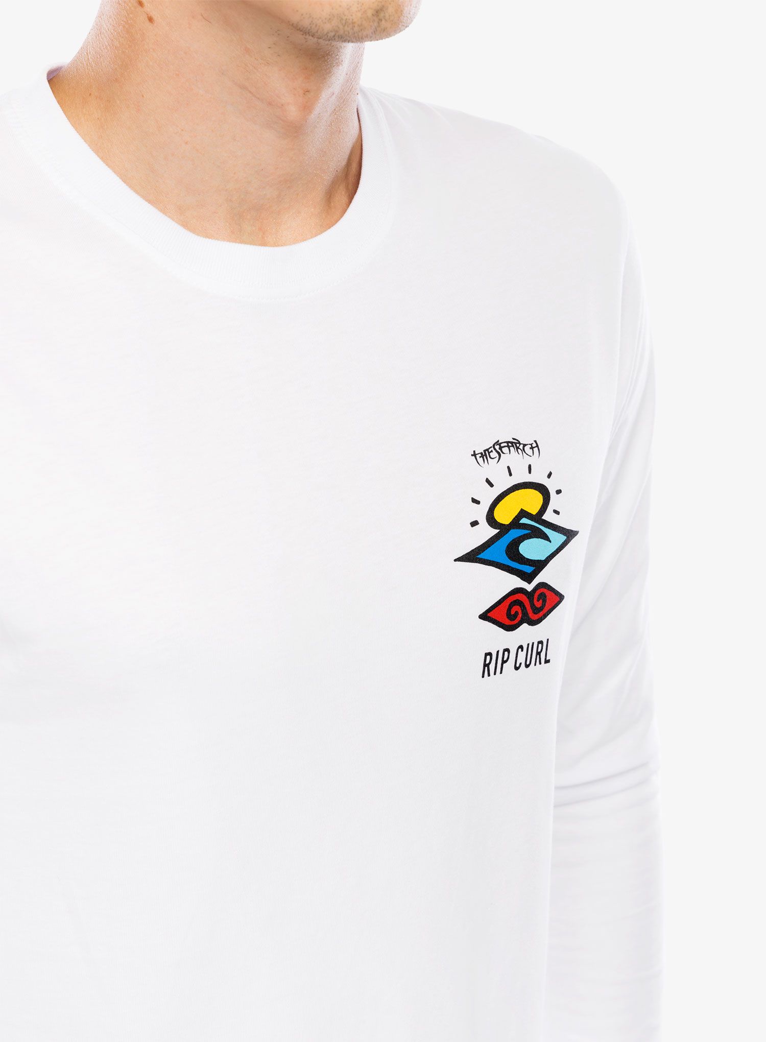 Longsleeve Rip Curl Search Icon L/S Tee - white/white