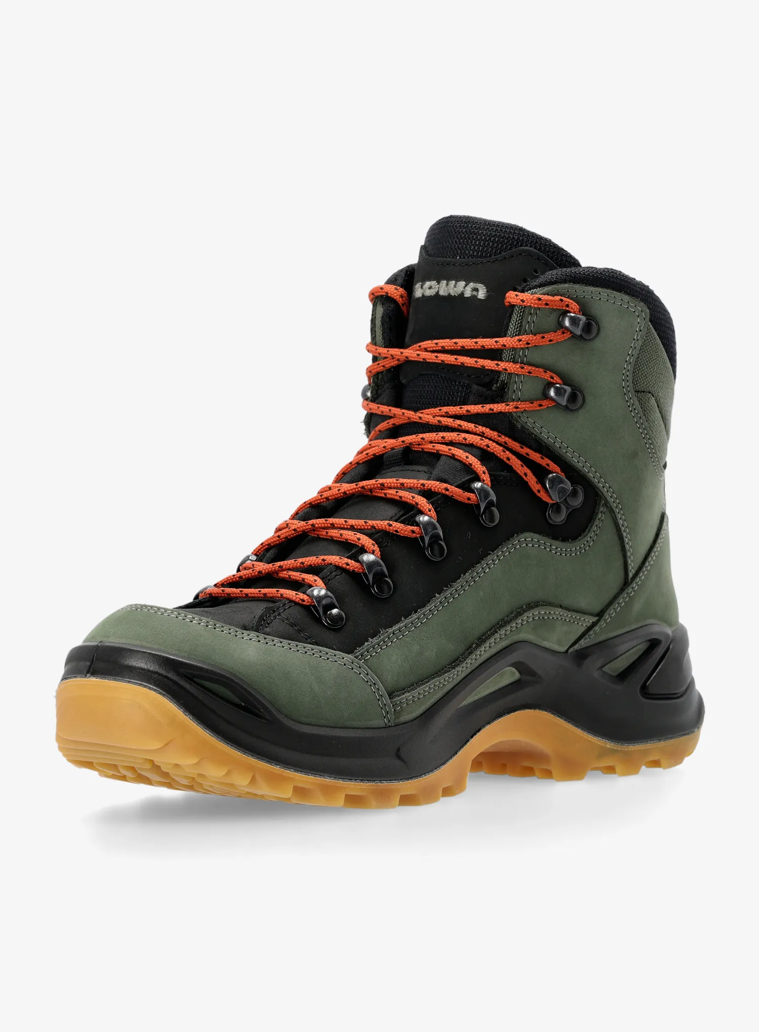 Turistické boty Lowa Renegade GTX Mid - forest/d.brown