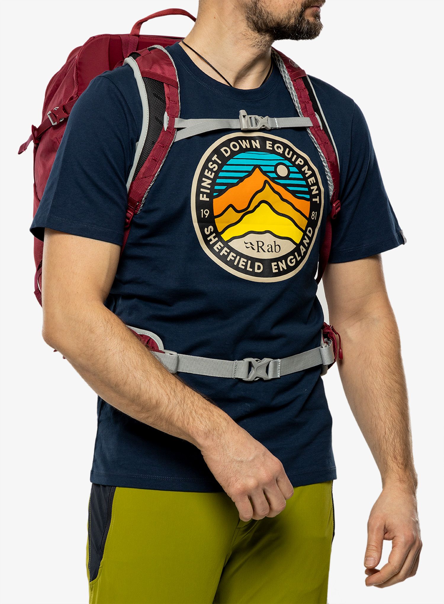 Batoh s distanční síťovinou Lowe Alpine AirZone Trek ND26 - raspberry