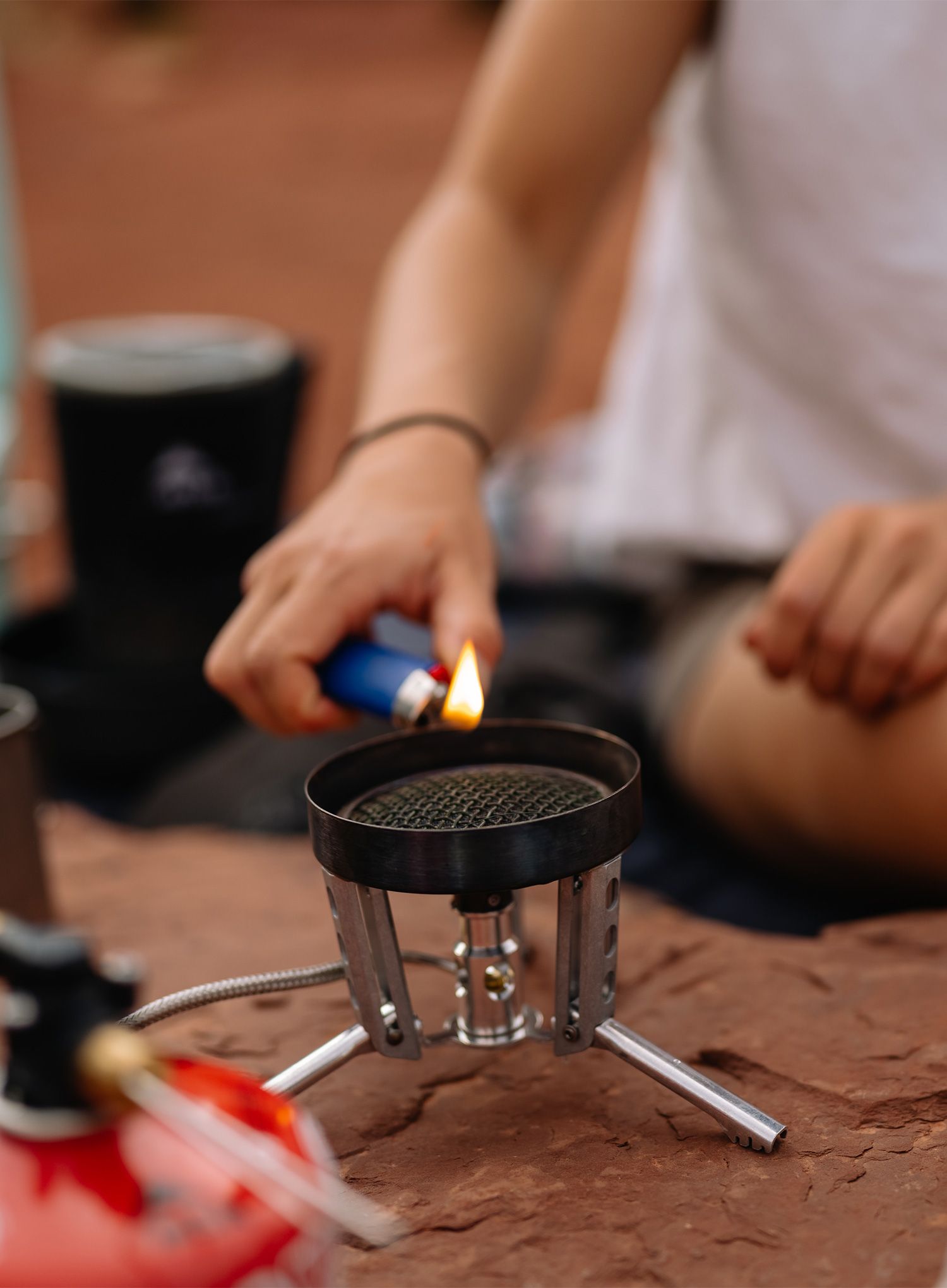 Turistický hořák MSR WindBurner Group Stove System