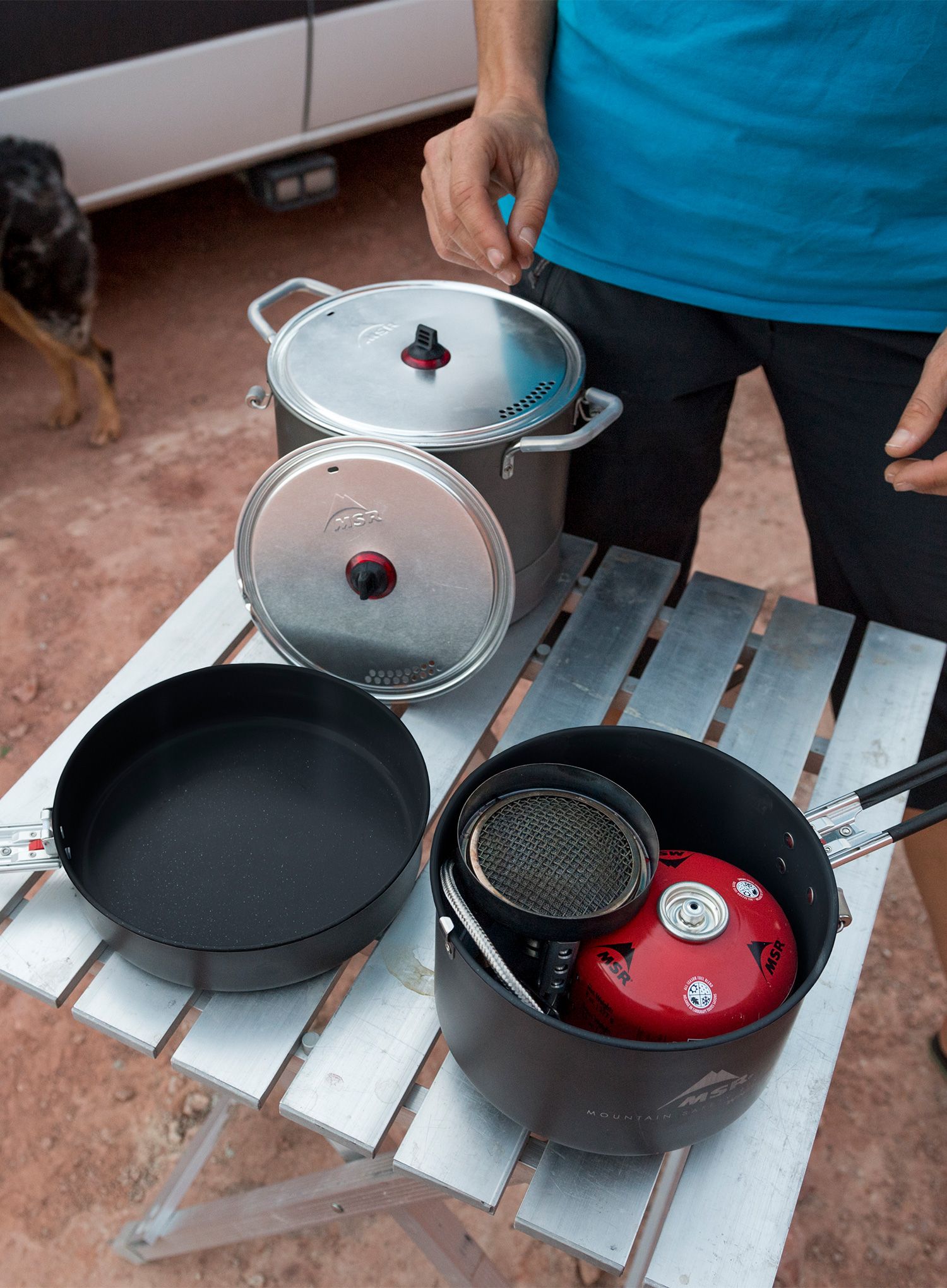 Turistický hořák MSR WindBurner Group Stove System
