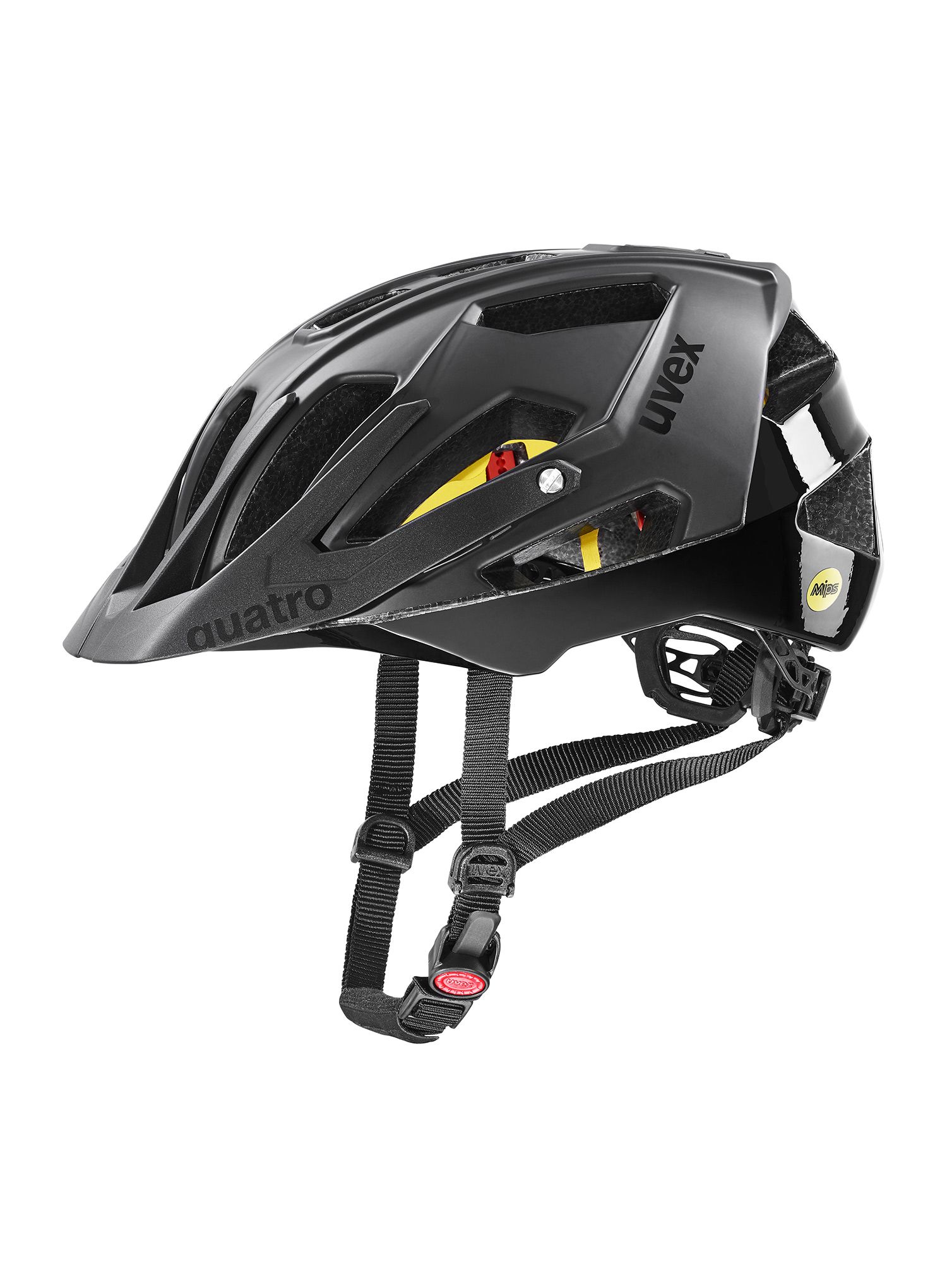MTB helma Uvex Quatro CC Mips - all black matt