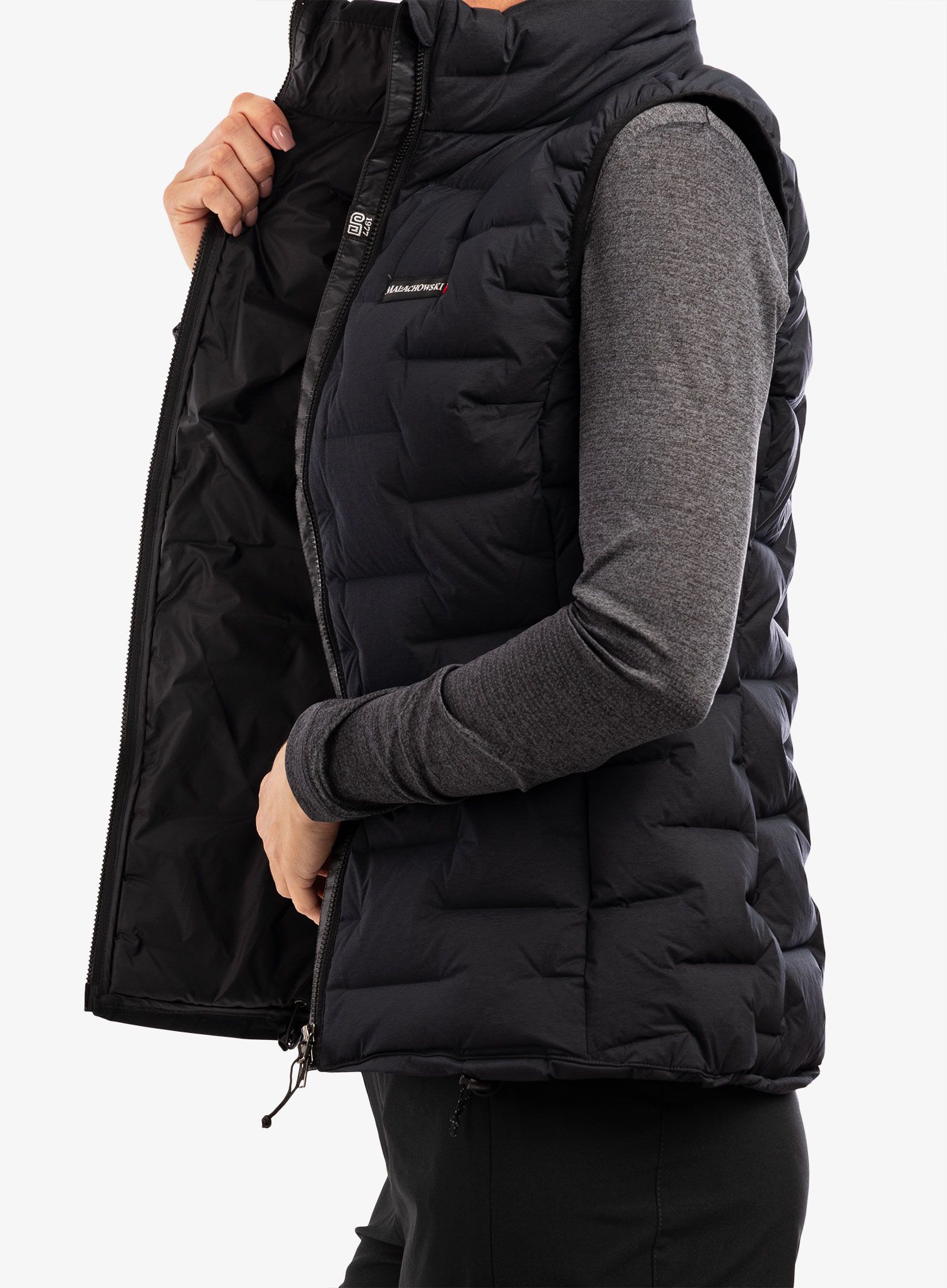 Péřová vesta dámská Małachowski ICON Tourist - black/black
