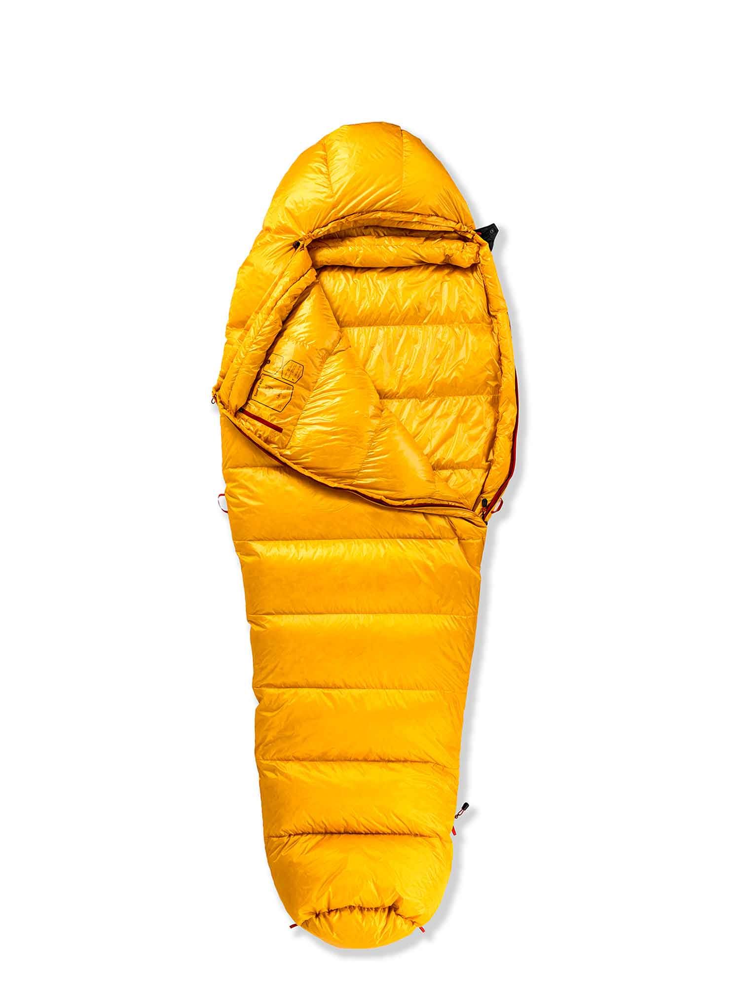 Péřový spacák Małachowski Tourist 250 M LZ (176 cm) - yellow