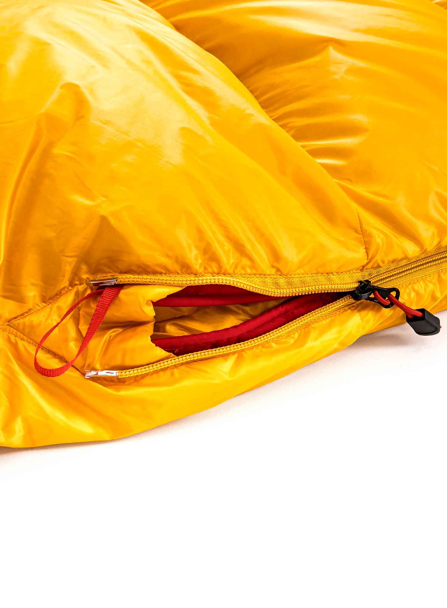 Péřový spacák Małachowski Tourist 250 M LZ (176 cm) - yellow