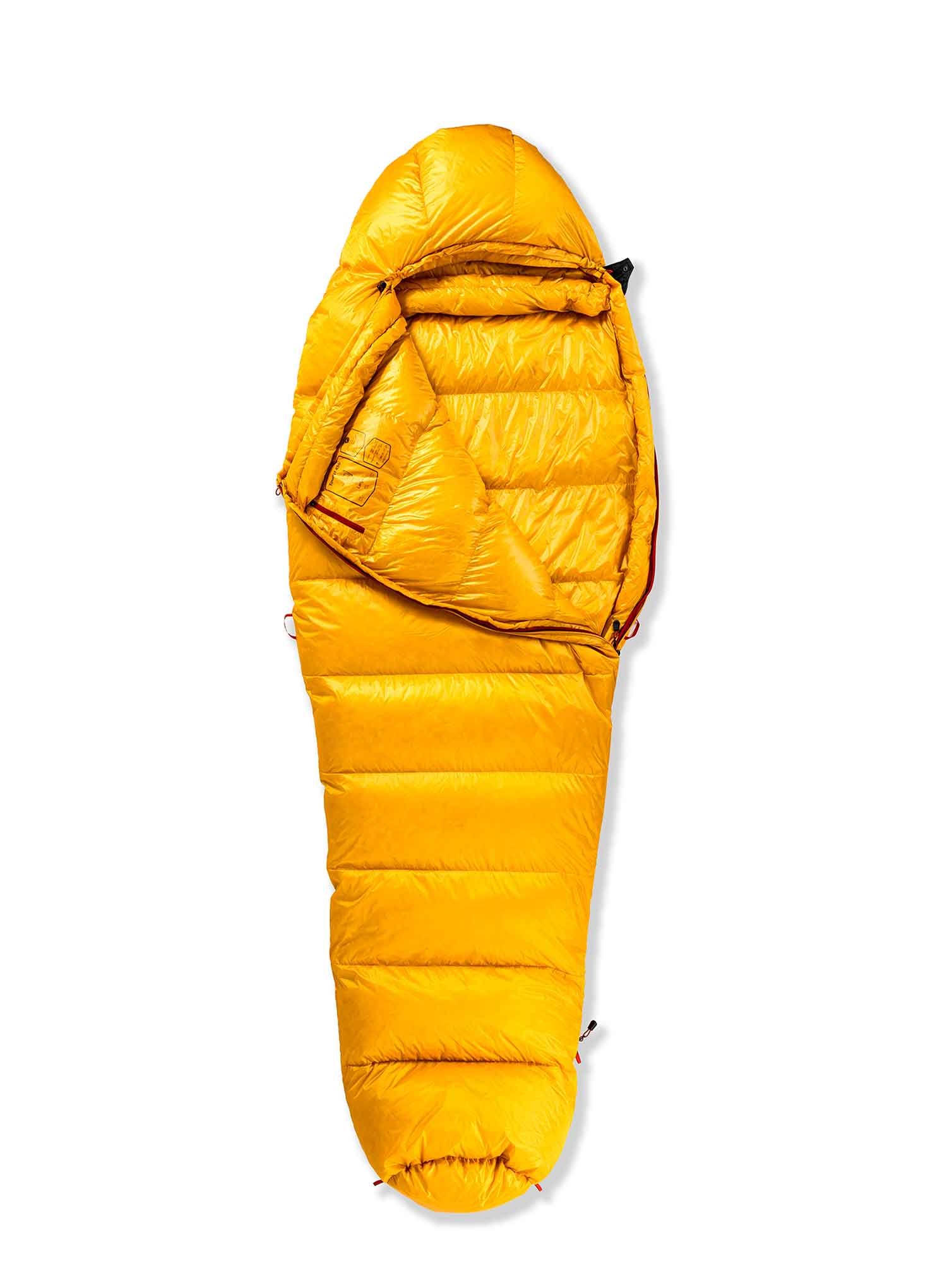 Péřový spacák Małachowski Tourist 250 L LZ (188 cm) - yellow