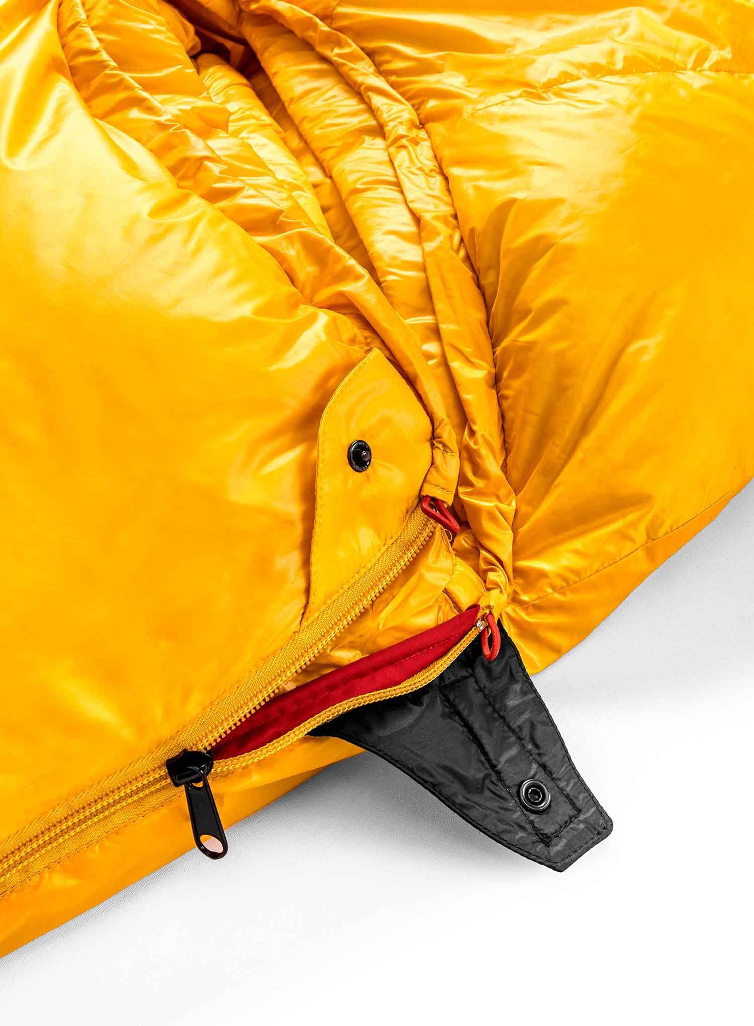 Péřový spacák Małachowski Tourist 450 L LZ (188 cm) - yellow