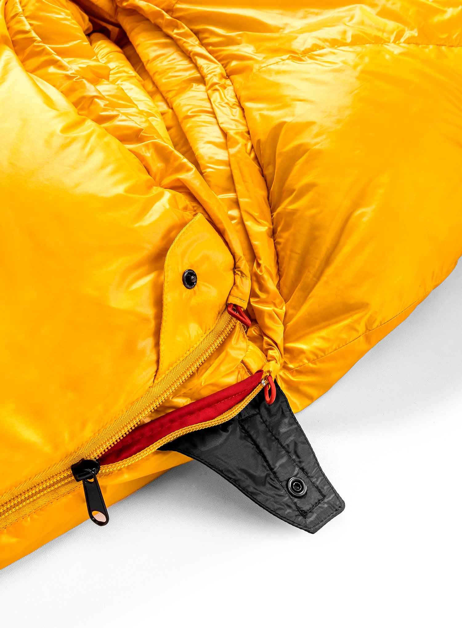 Péřový spacák Małachowski Tourist 650 M LZ (176 cm) - yellow