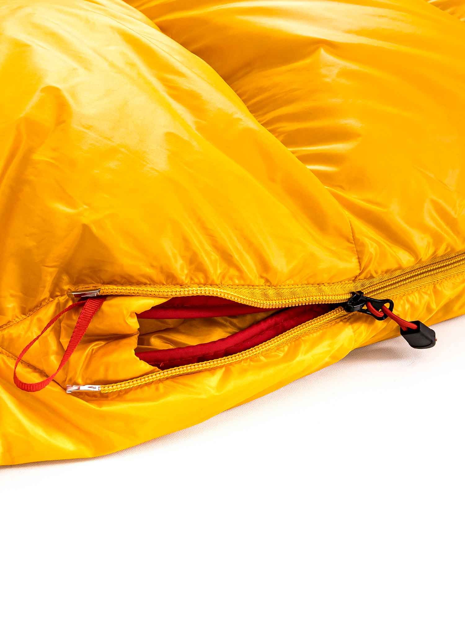 Péřový spacák Małachowski Tourist 650 M LZ (176 cm) - yellow
