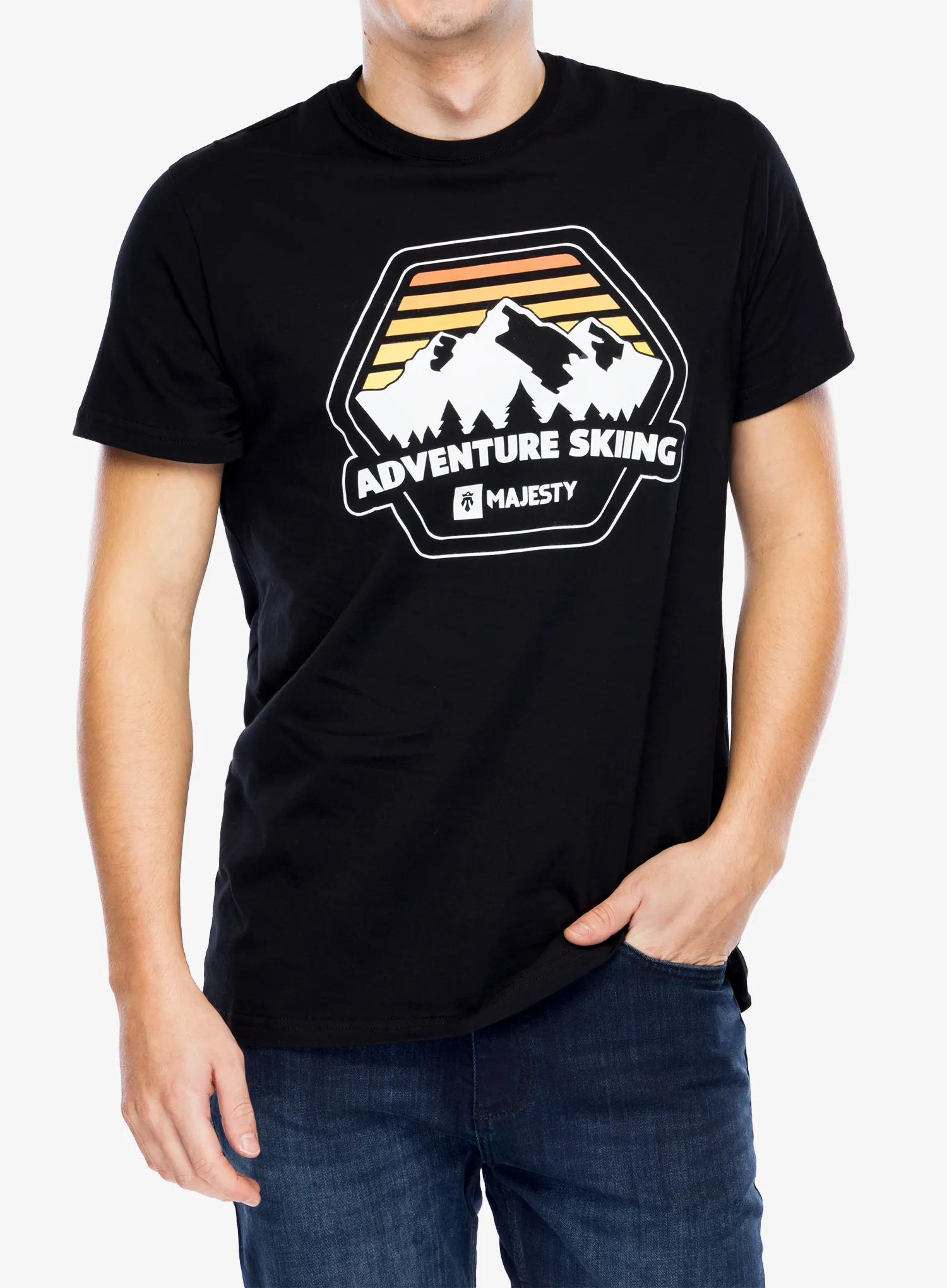 Tričko s potiskem Majesty Adventure T-Shirt - black