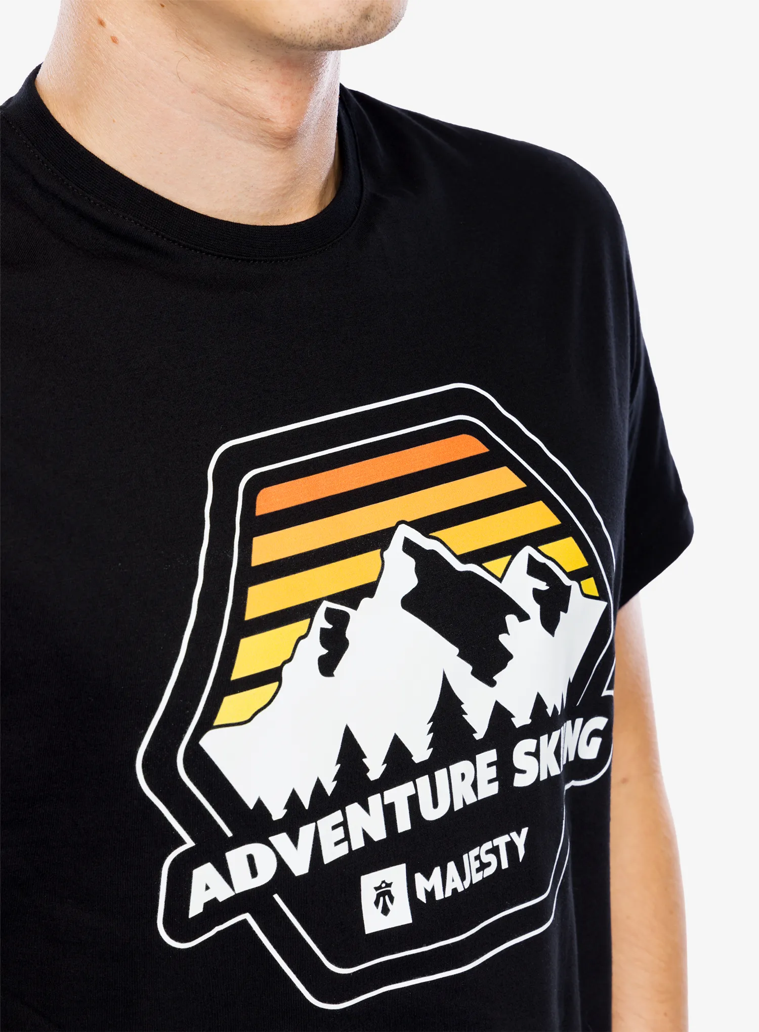 Tričko s potiskem Majesty Adventure T-Shirt - black