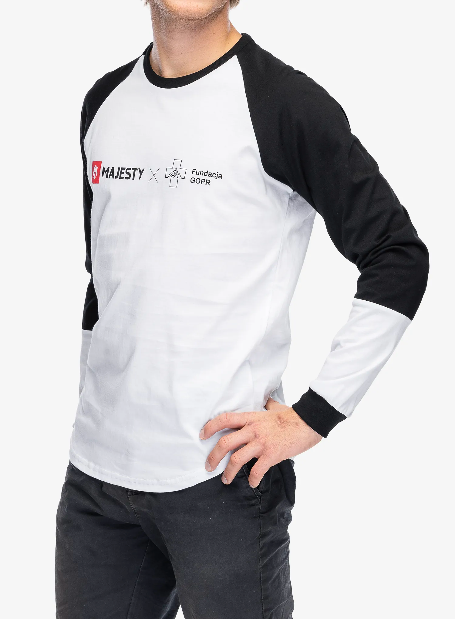Longsleeve Majesty Fundacja GOPR Help and Protect LS - white