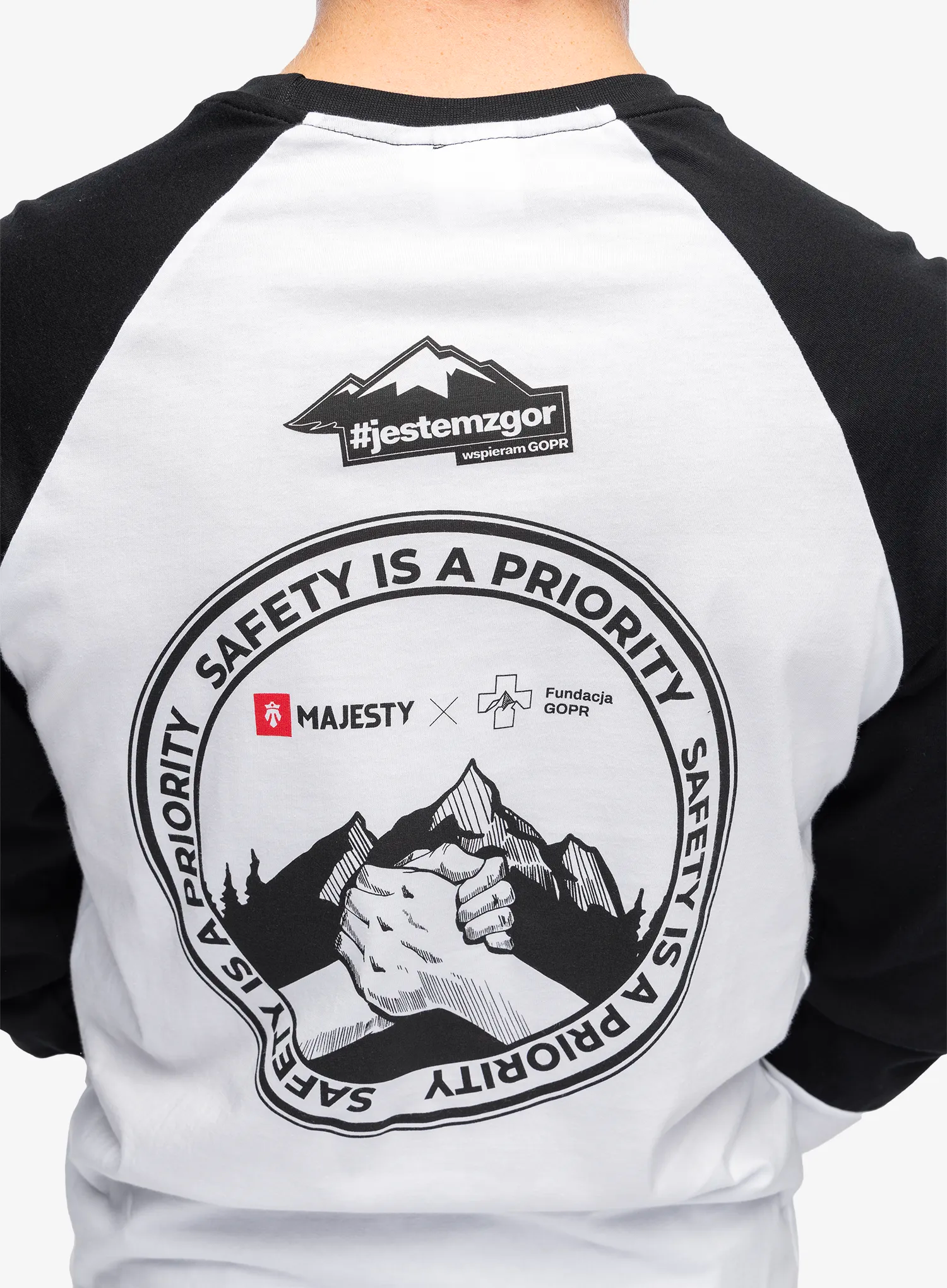 Longsleeve Majesty Fundacja GOPR Help and Protect LS - white