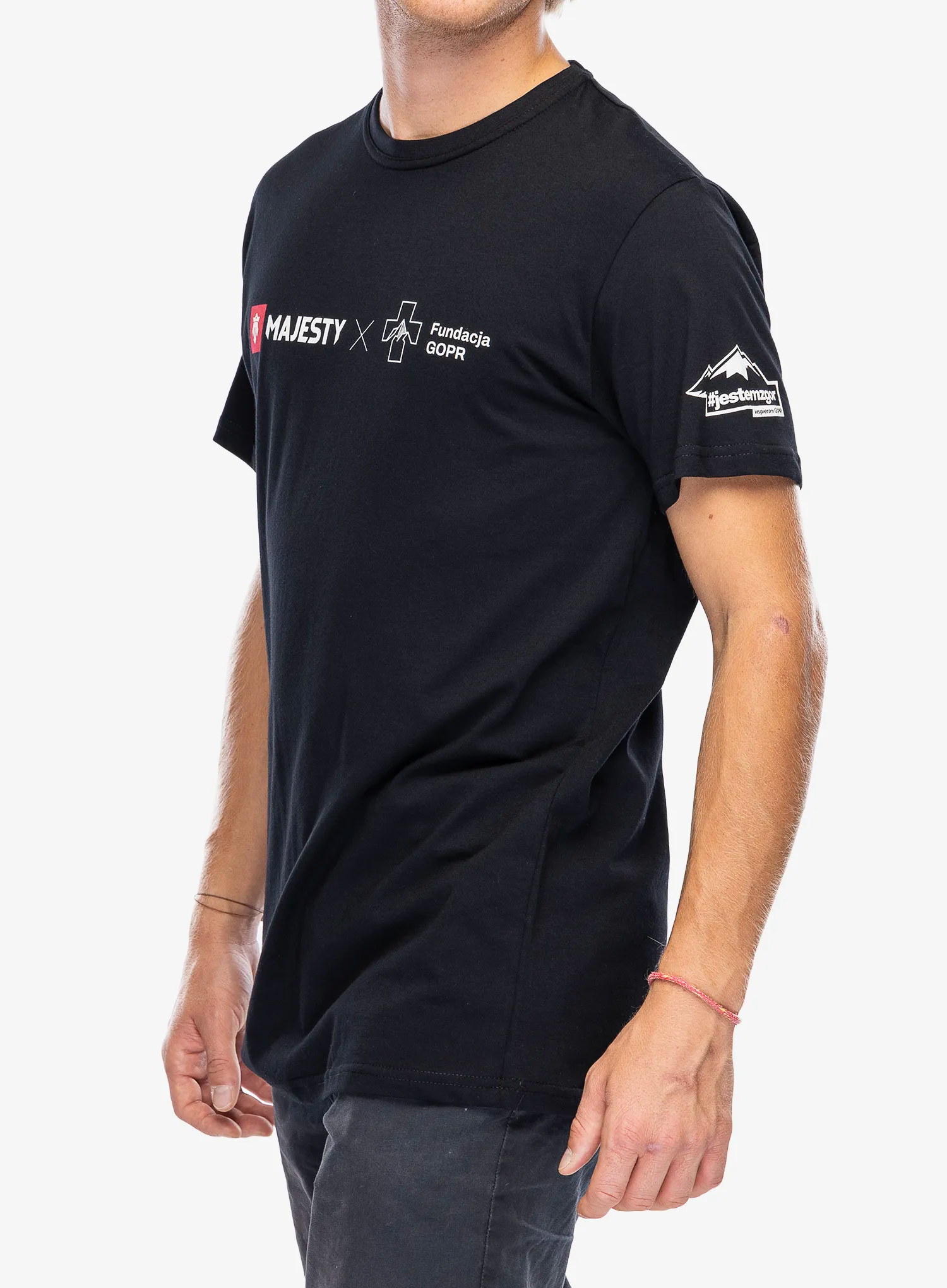 Tričko Majesty Fundacja GOPR Help and Protect T-shirt  - black