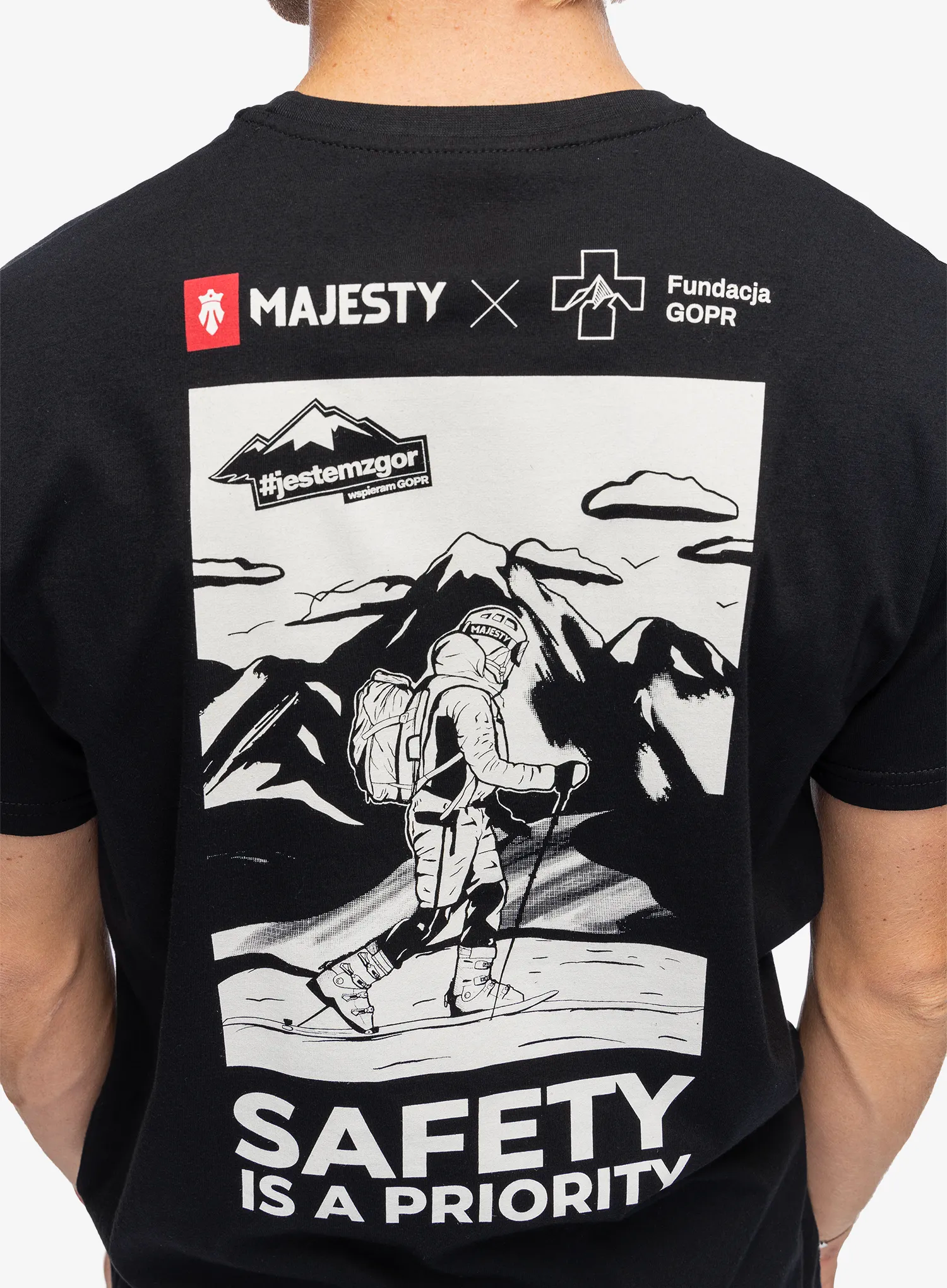 Tričko Majesty Fundacja GOPR Ratownik T-shirt  - black
