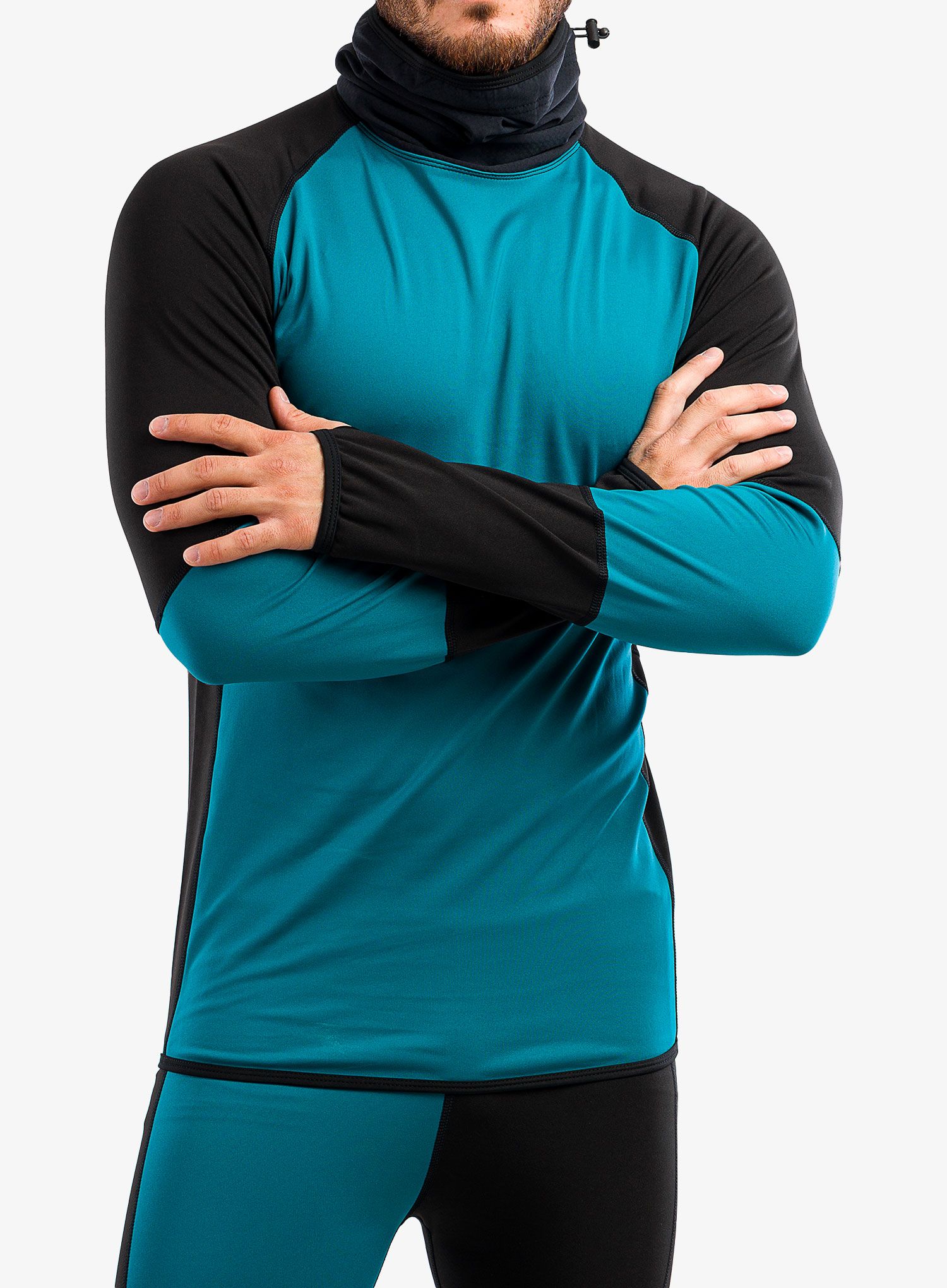 Termální mikina Majesty Surface Base Layer Top - blk/green