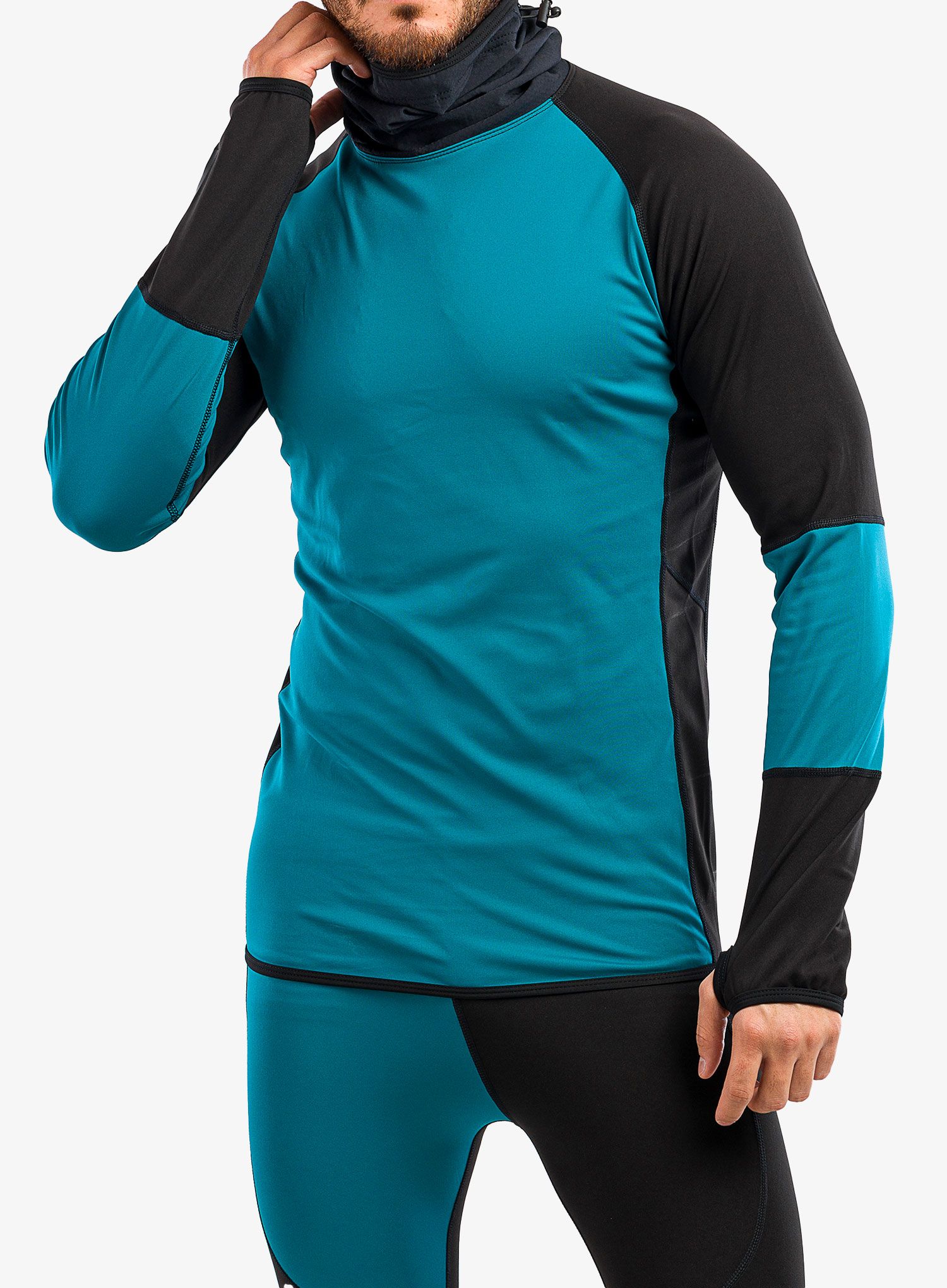 Termální mikina Majesty Surface Base Layer Top - blk/green