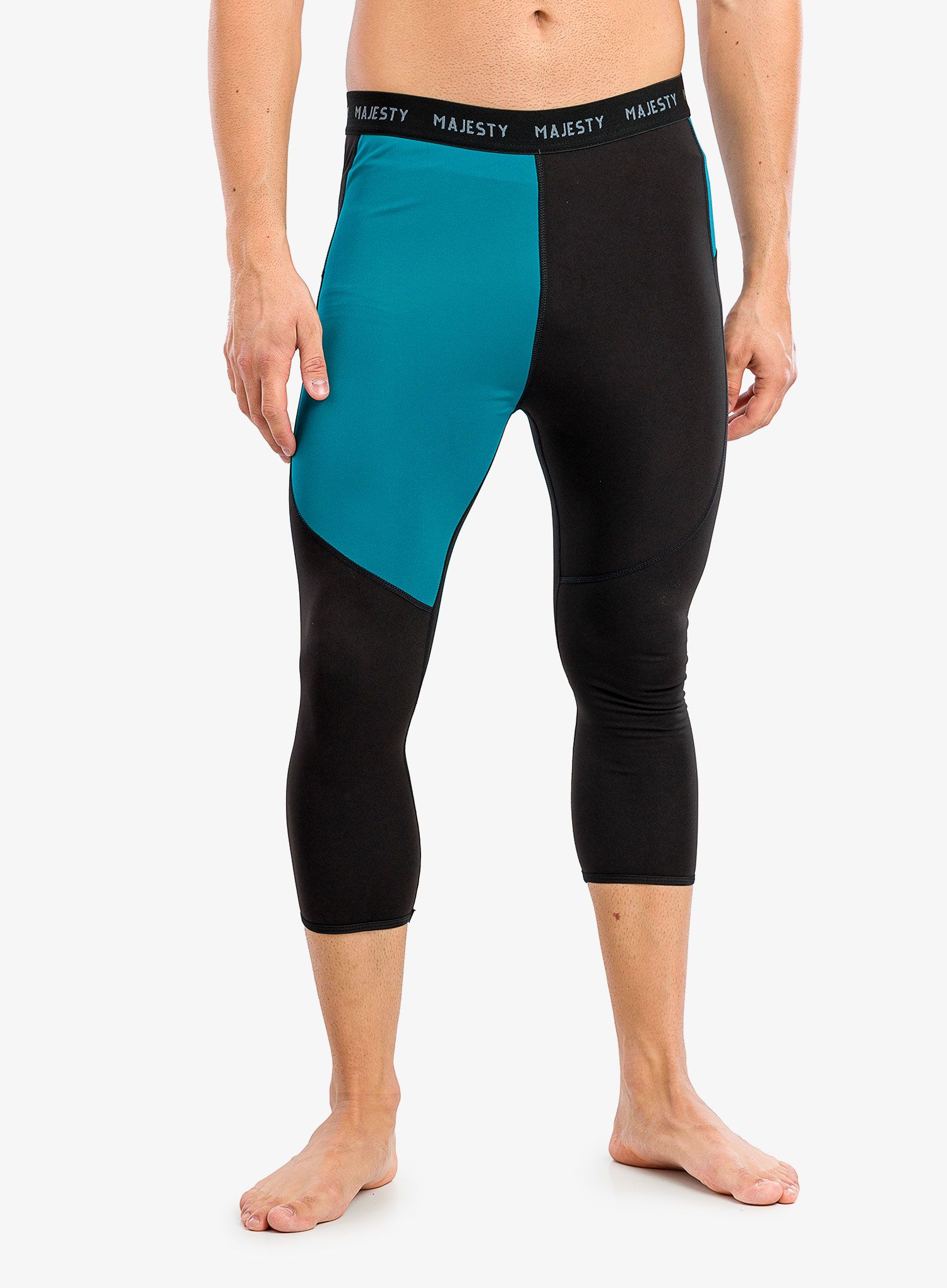 Termolegíny Majesty Surface Pants - black/green