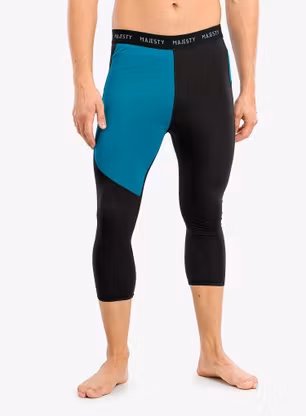 Termolegíny Majesty Surface Pants - black/green