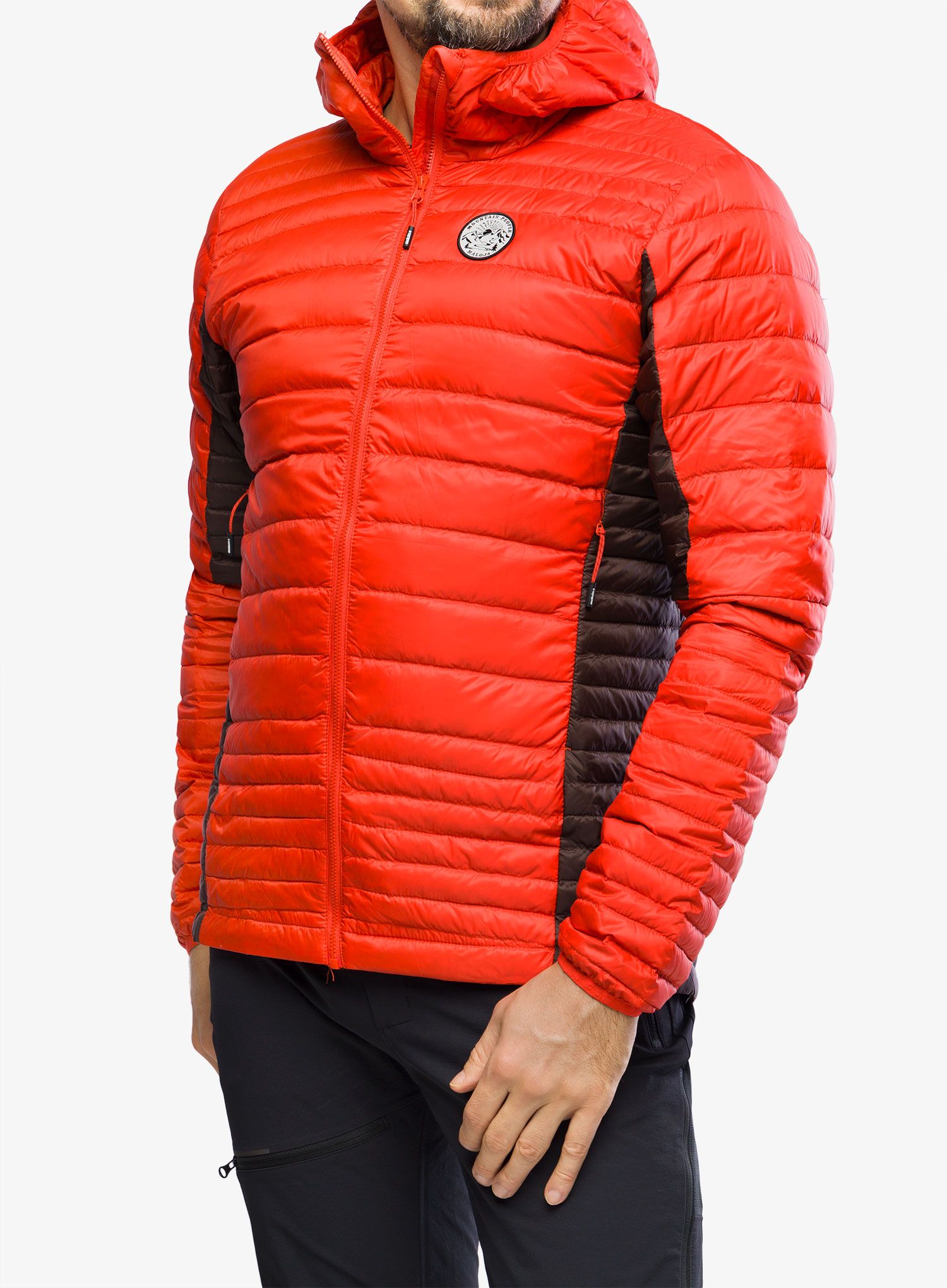 Péřová bunda Maloja Almaj - fire red multi