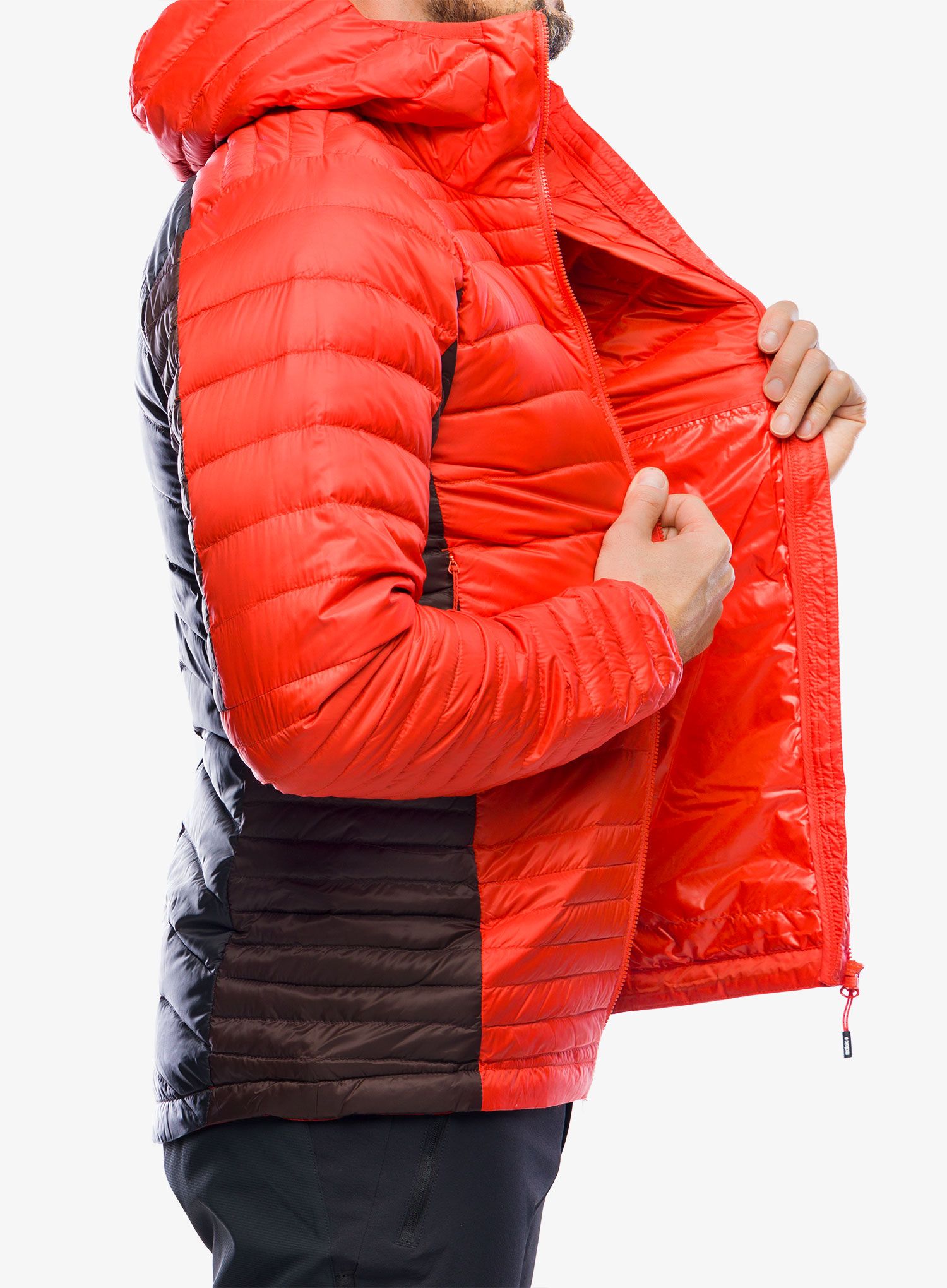Péřová bunda Maloja Almaj - fire red multi