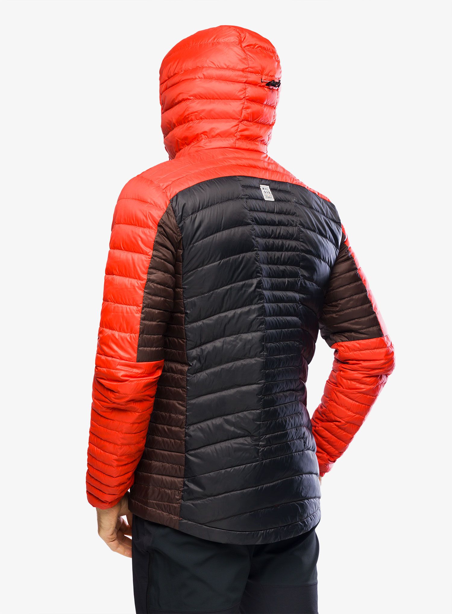 Péřová bunda Maloja Almaj - fire red multi