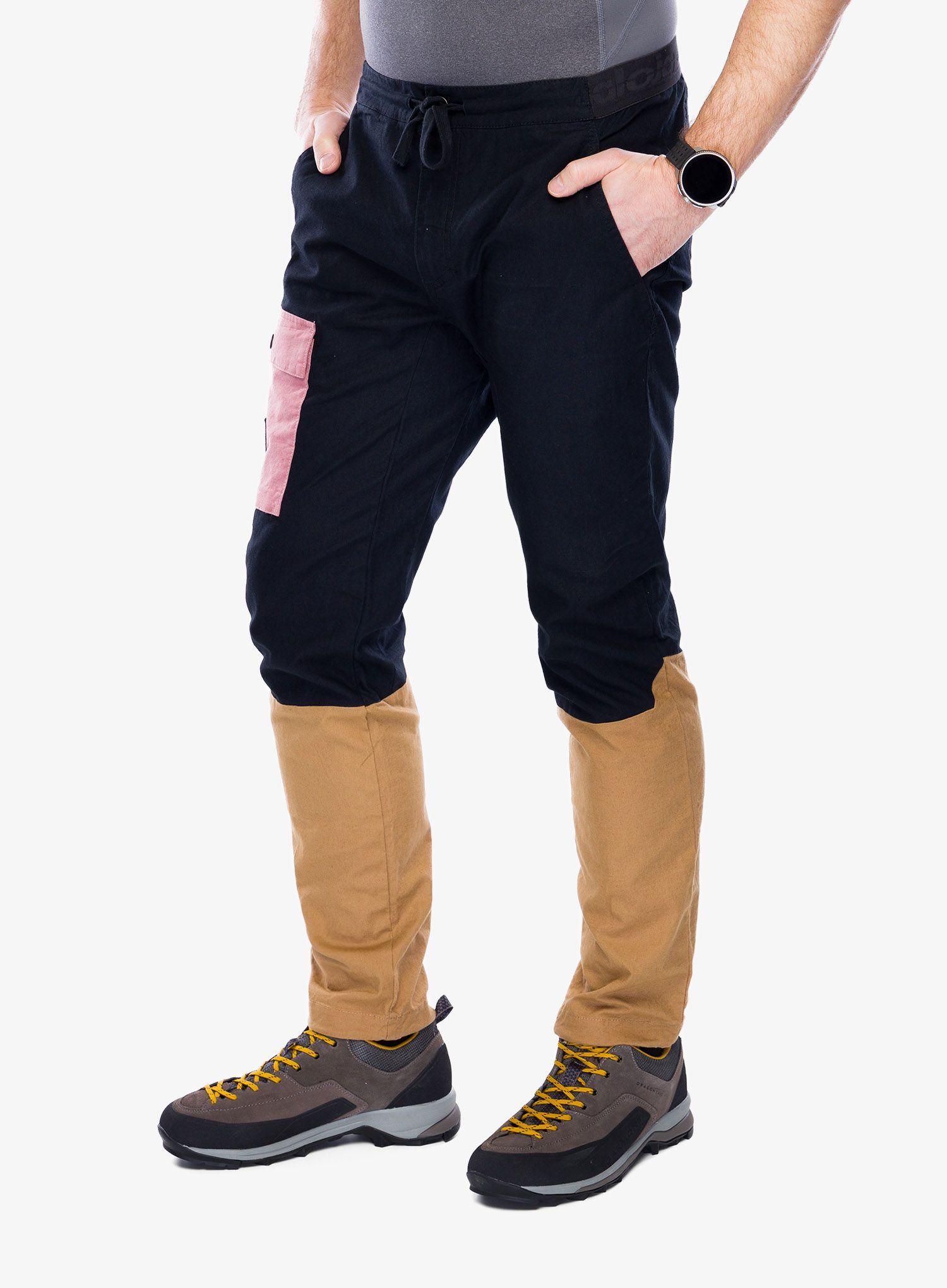 Turistické kalhoty Maloja Arblatsch - deep black multi