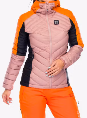 Dámská péřová bunda Maloja Argentera - mauve multi
