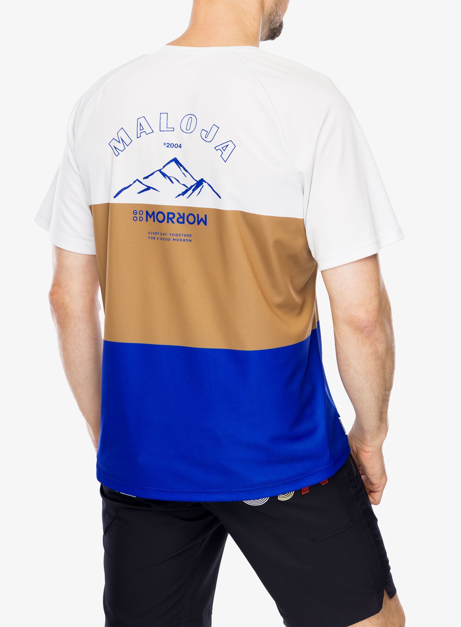 MTB triko Maloja Baretti Multi - glacier milk multi