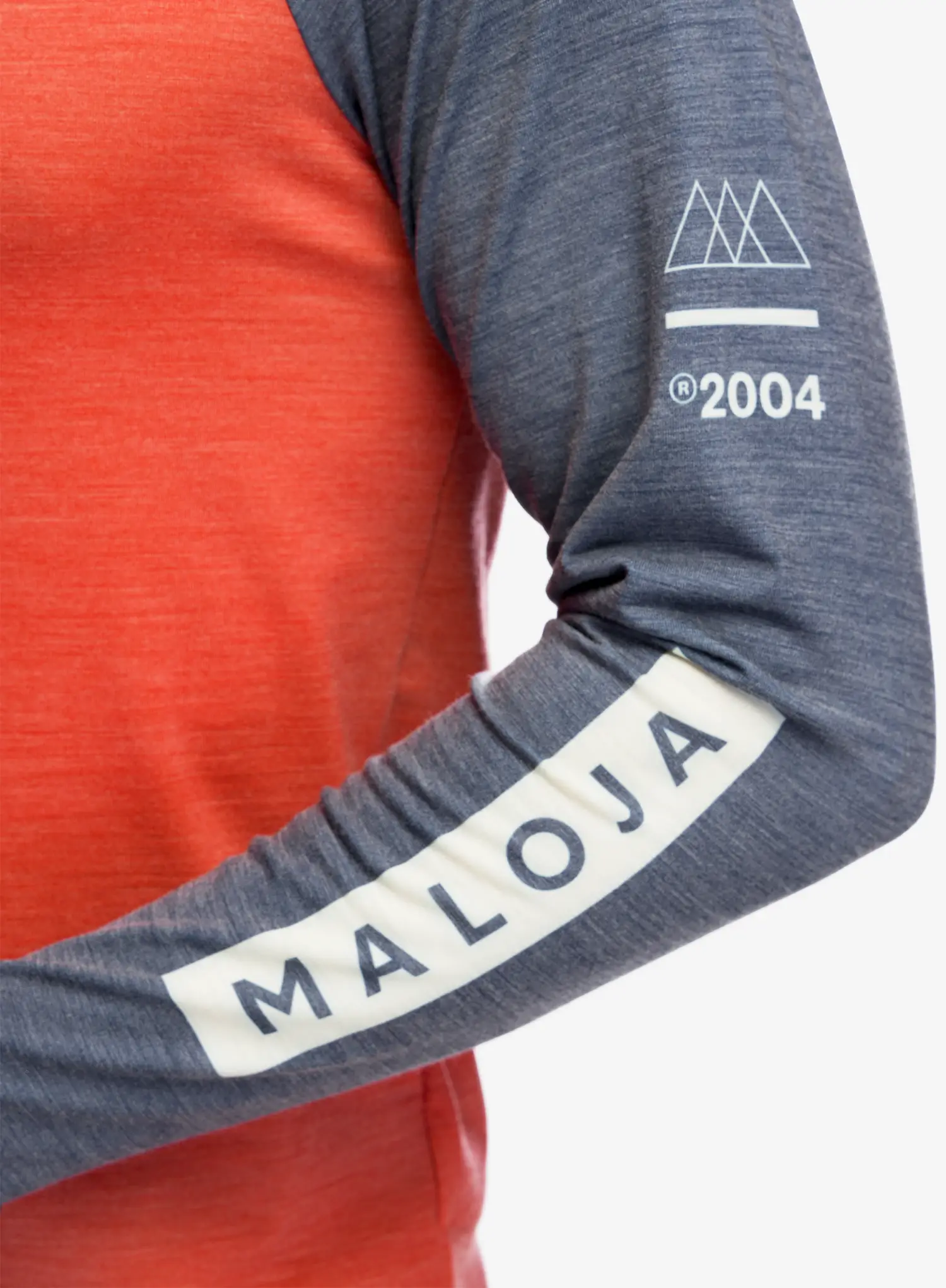 Mikina Maloja Bogone - fire red multi