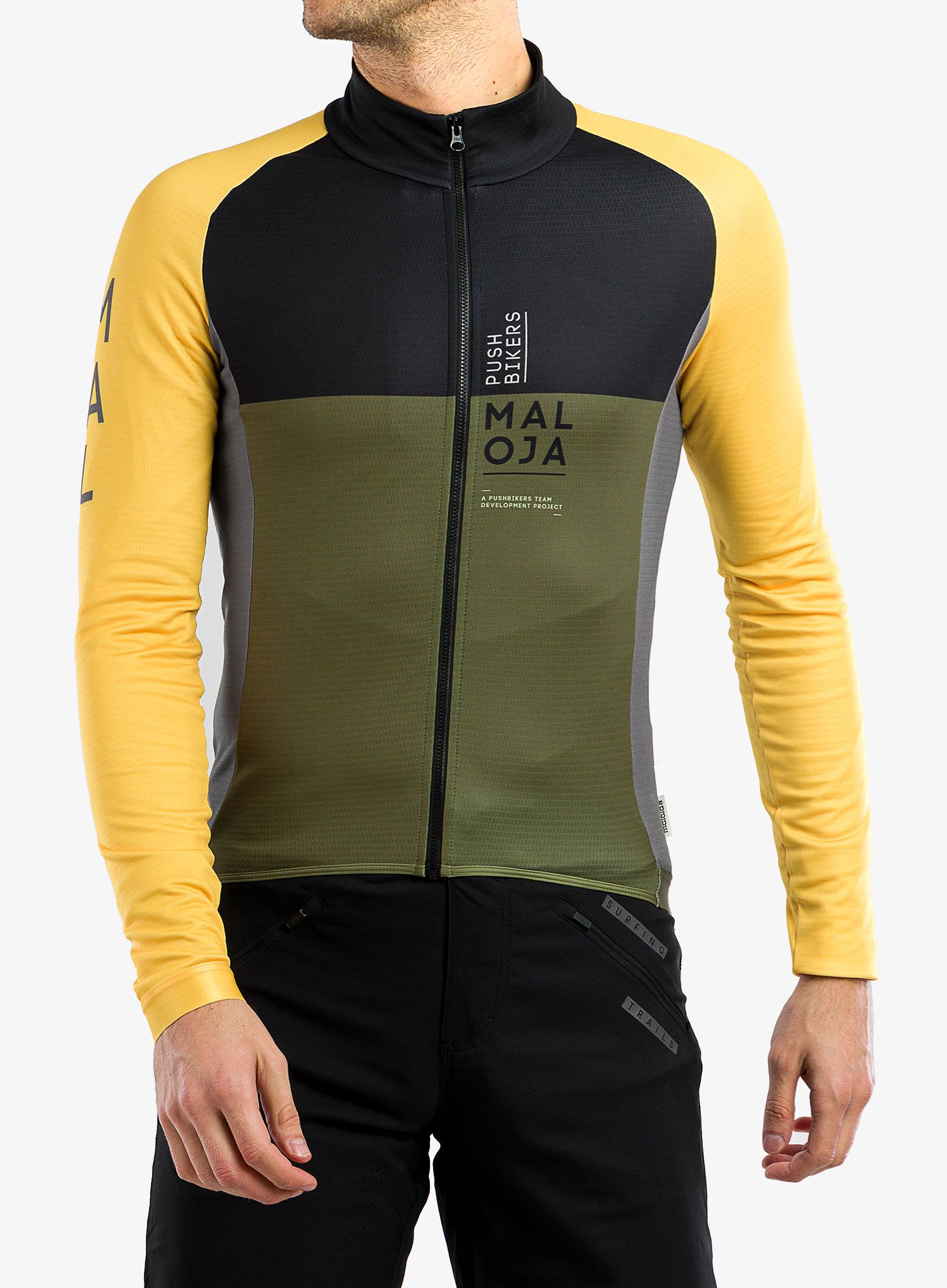 Cyklistická mikina Maloja Cagno - moss multi
