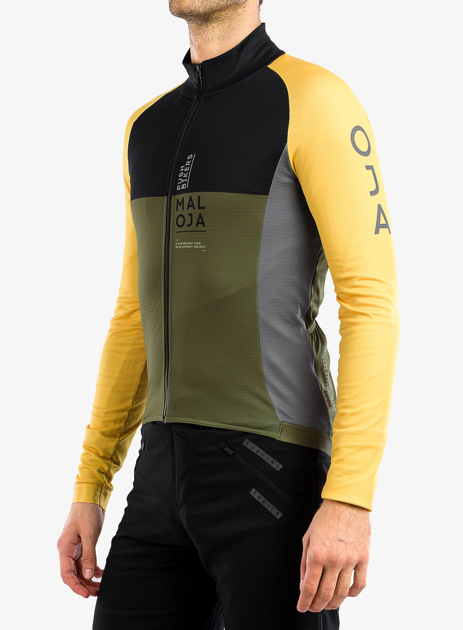 Cyklistická mikina Maloja Cagno - moss multi