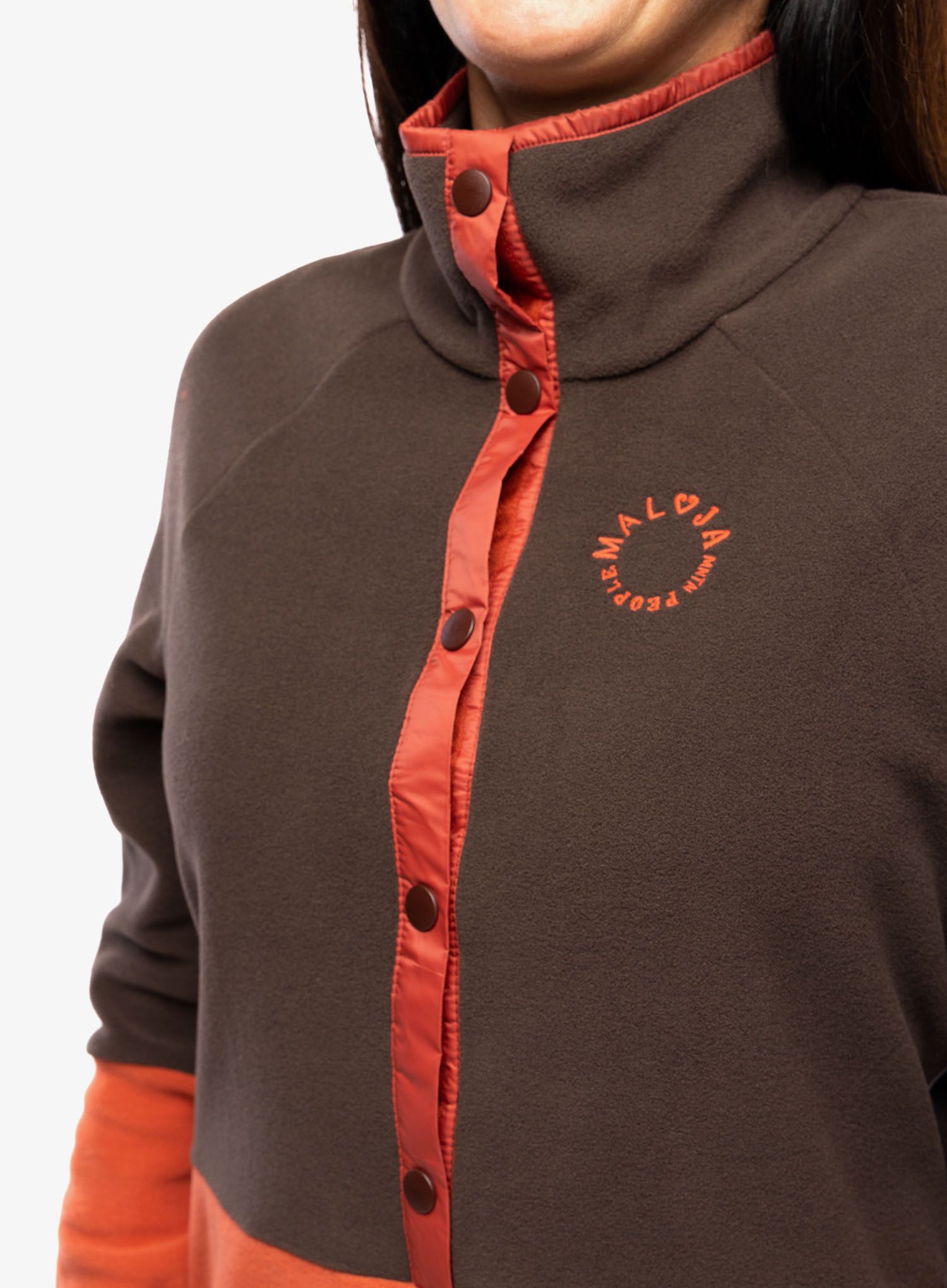 Fleece mikina dámská Maloja Girlan - chocolate