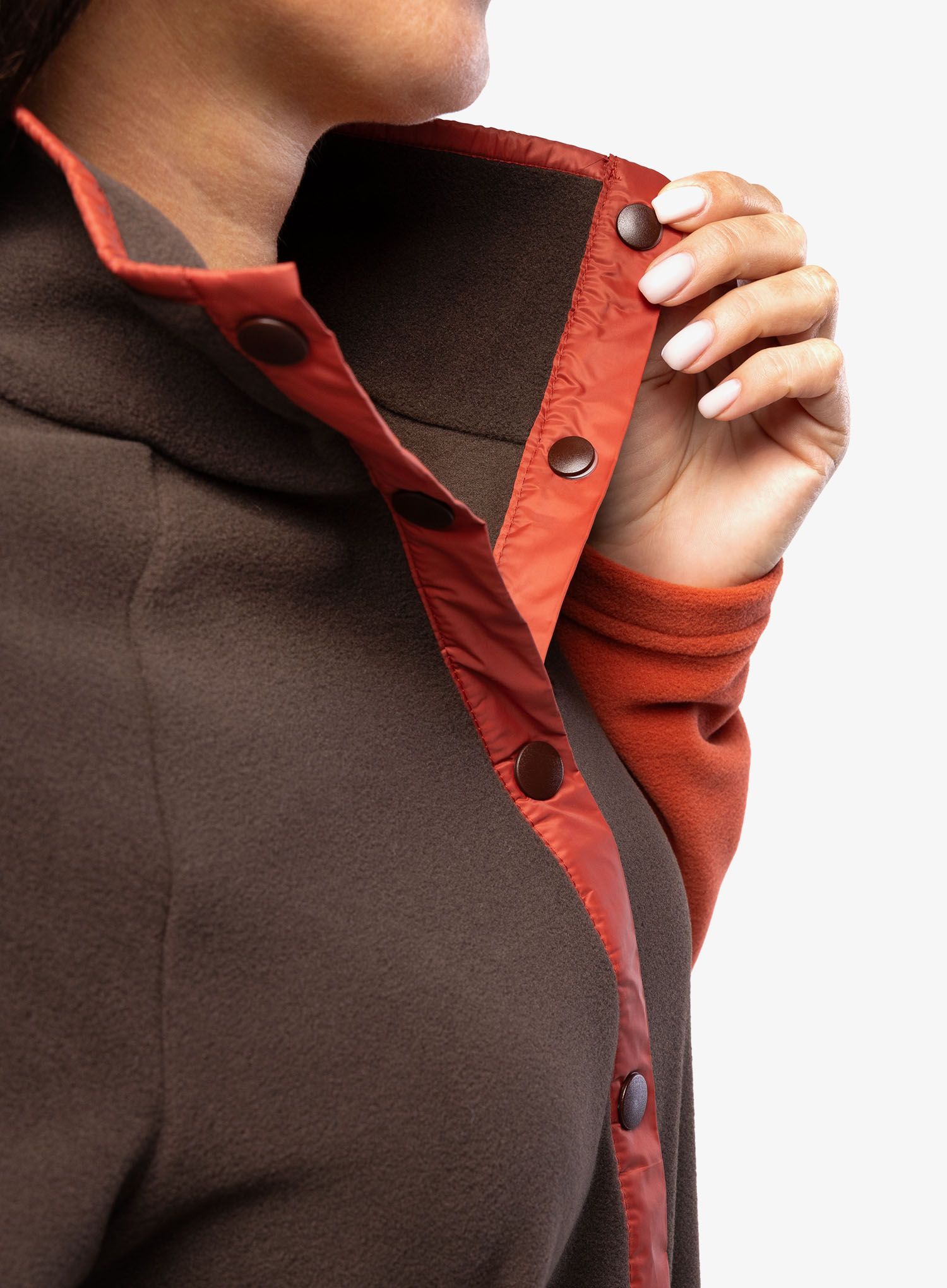 Fleece mikina dámská Maloja Girlan - chocolate