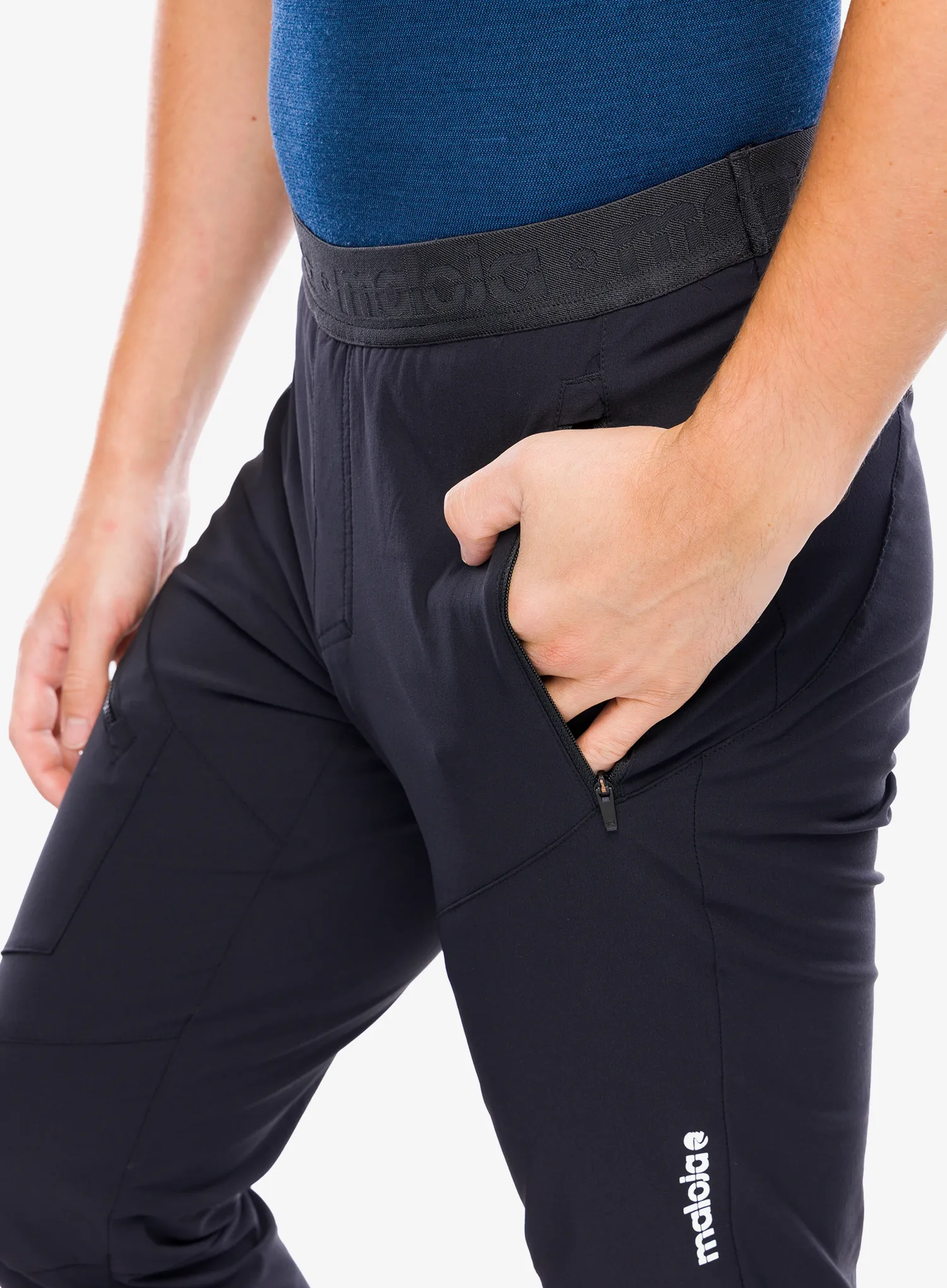 Kalhoty Maloja Gleno - deep black