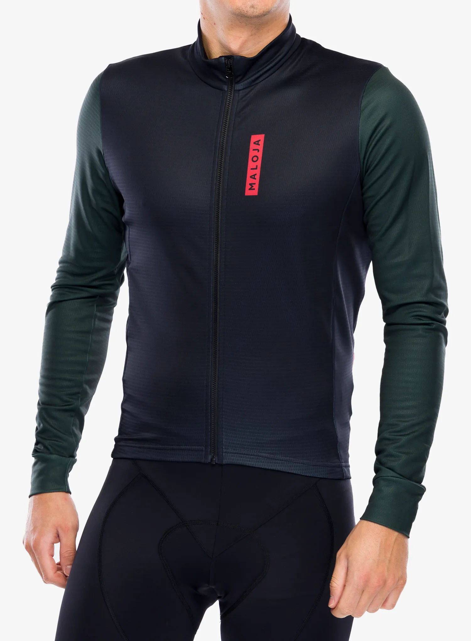 Cyklo mikina Maloja Grumes 1/1 - deep black