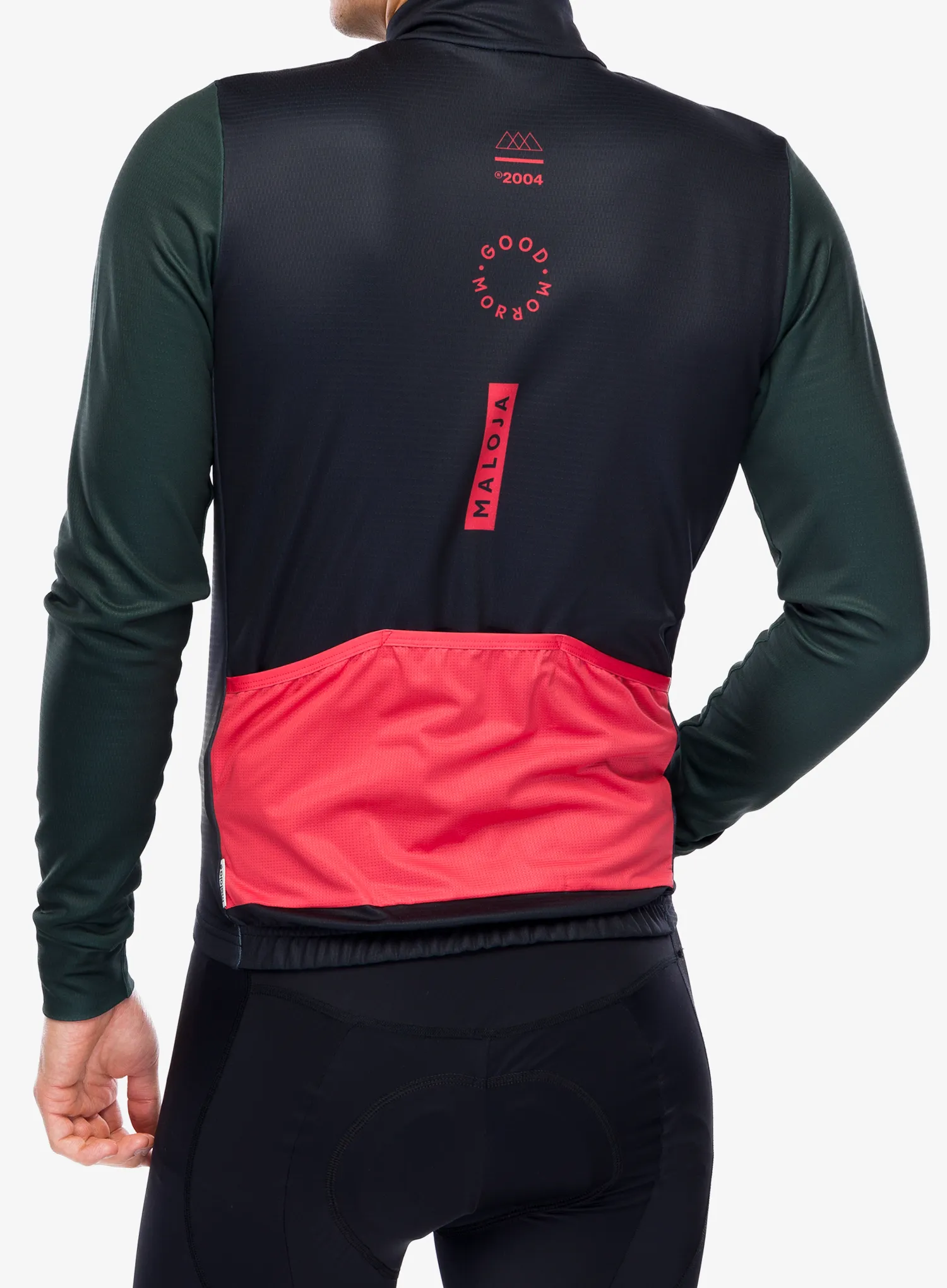 Cyklo mikina Maloja Grumes 1/1 - deep black